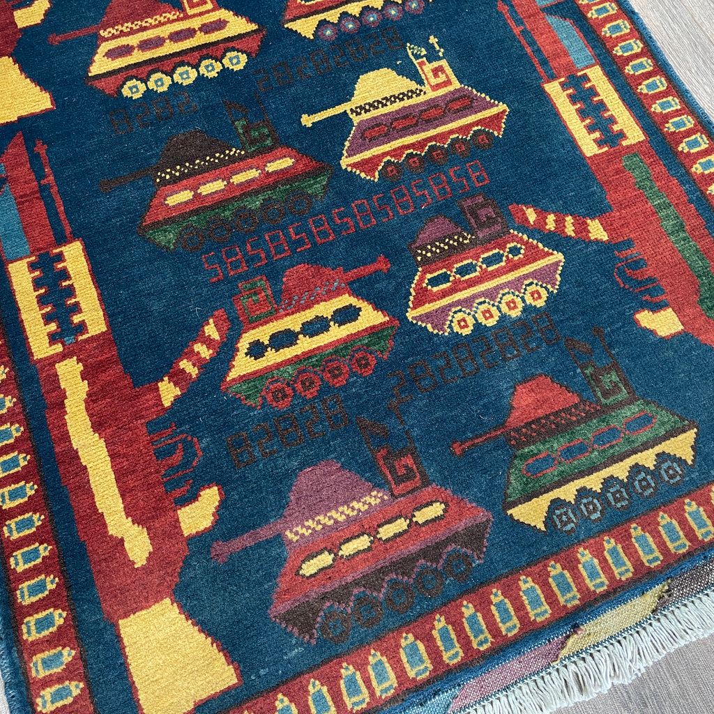 131 x 80 cm | Afghan War Rug