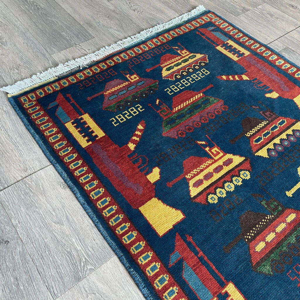 131 x 80 cm | Afghan War Rug