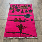 125 x 81 cm | Afghan War Rug - Khorasan Rugs