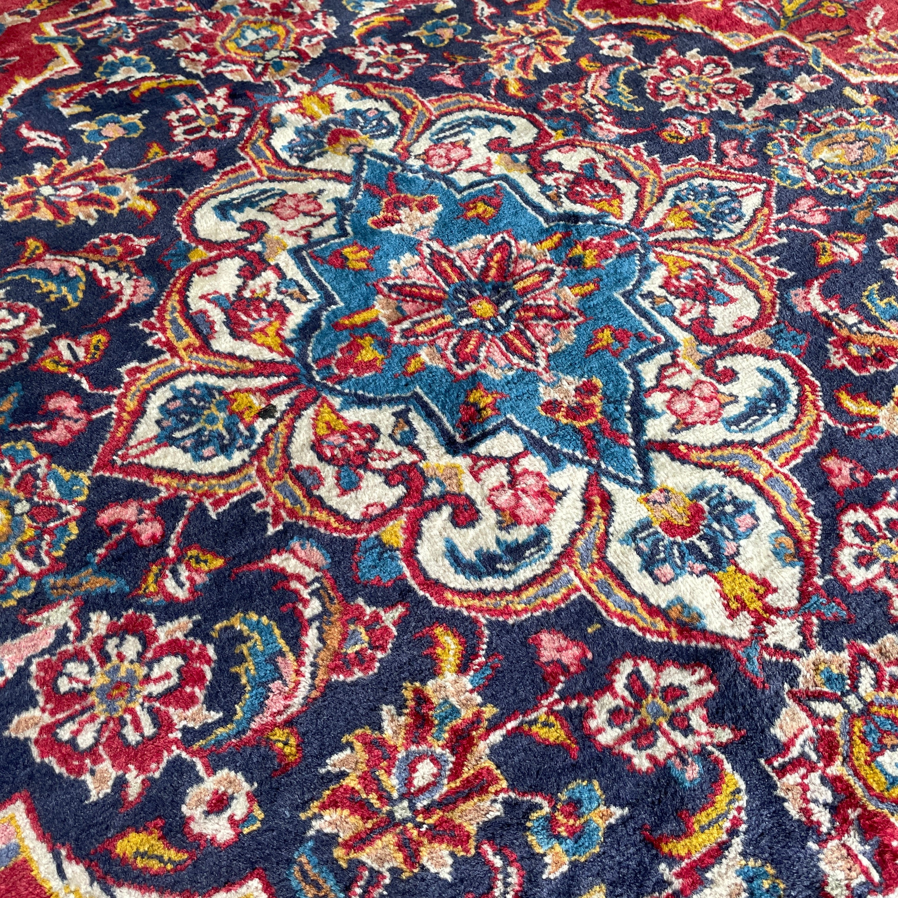 Old Persian Kashan Large Rug c. 1960