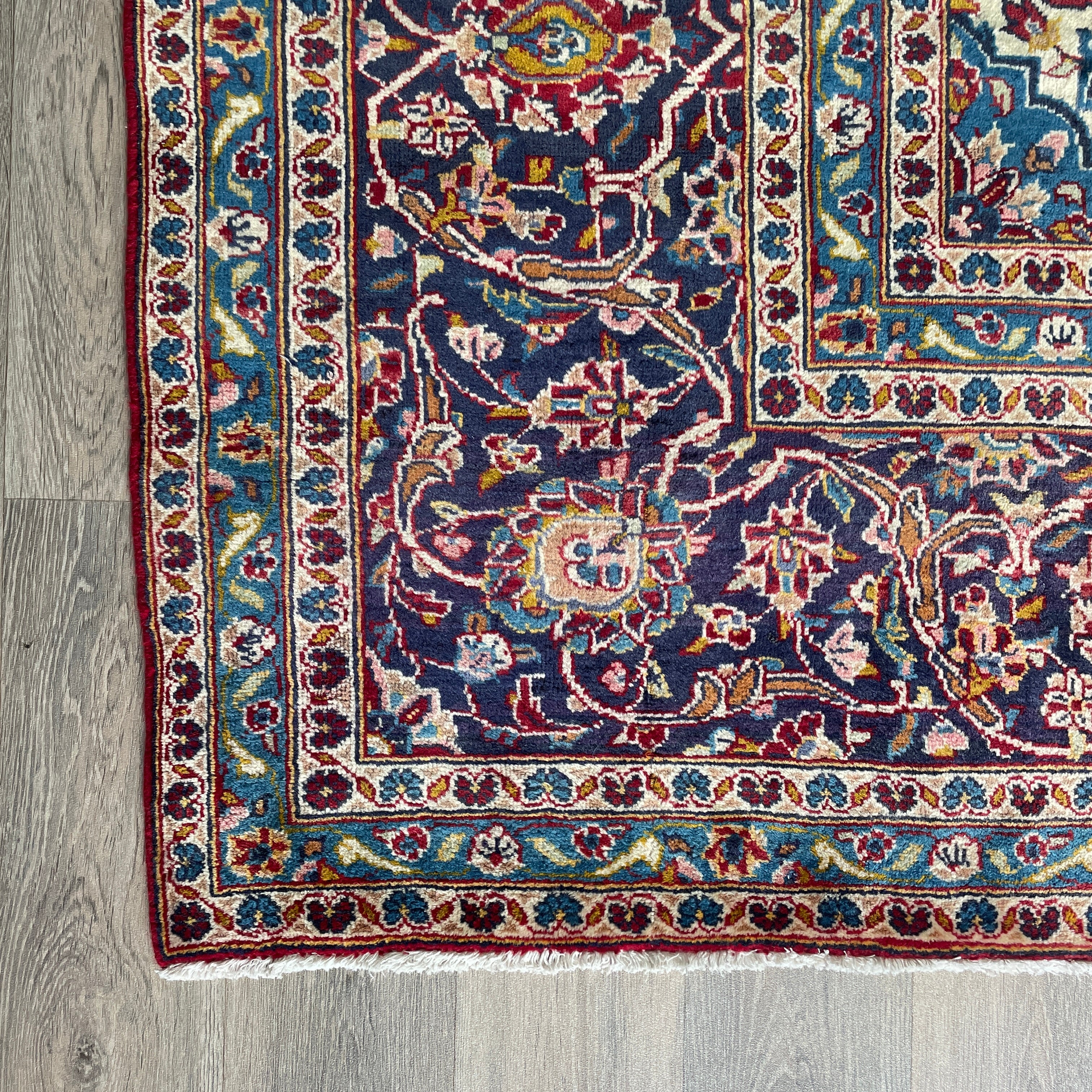 Old Persian Kashan Large Rug c. 1960
