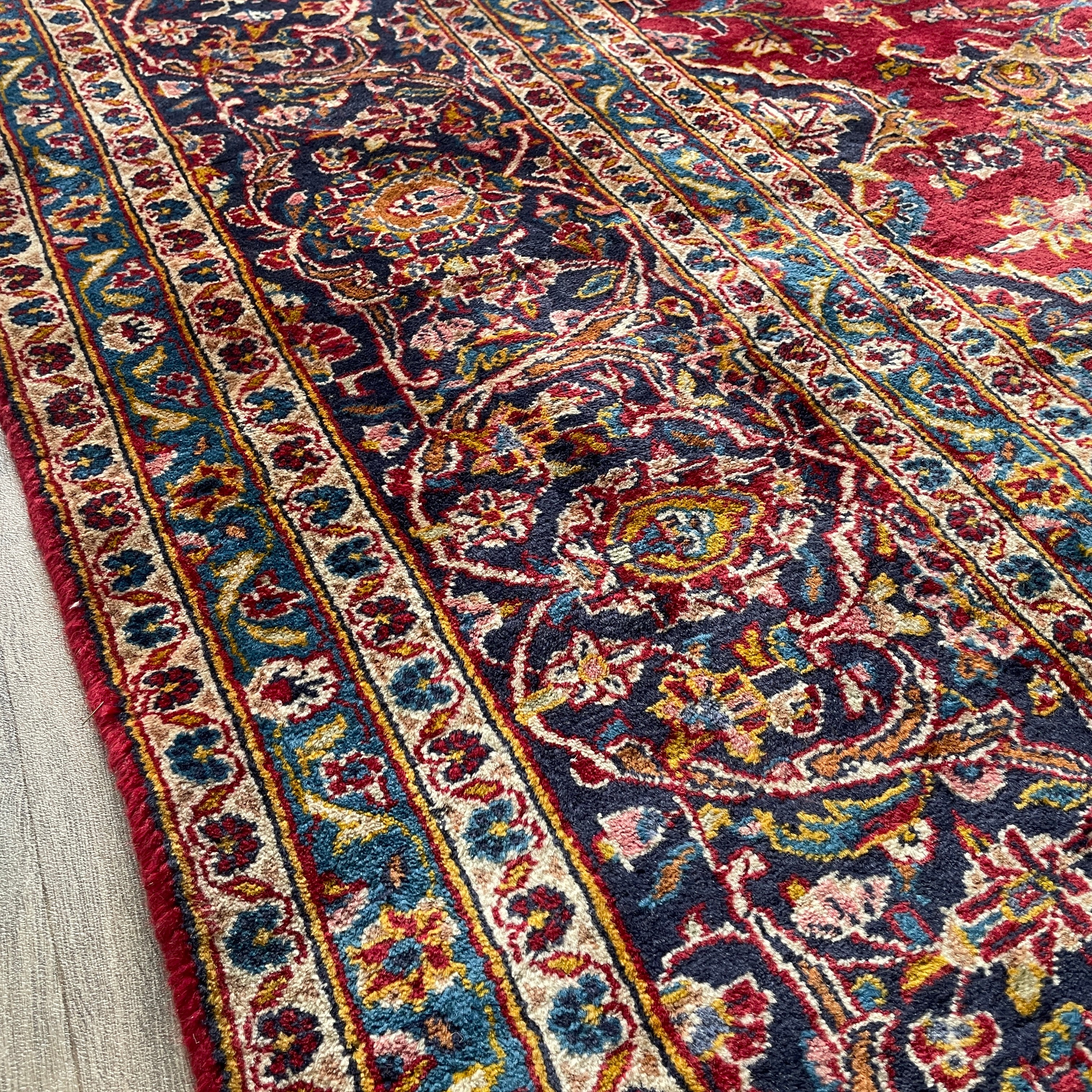 Old Persian Kashan Large Rug c. 1960
