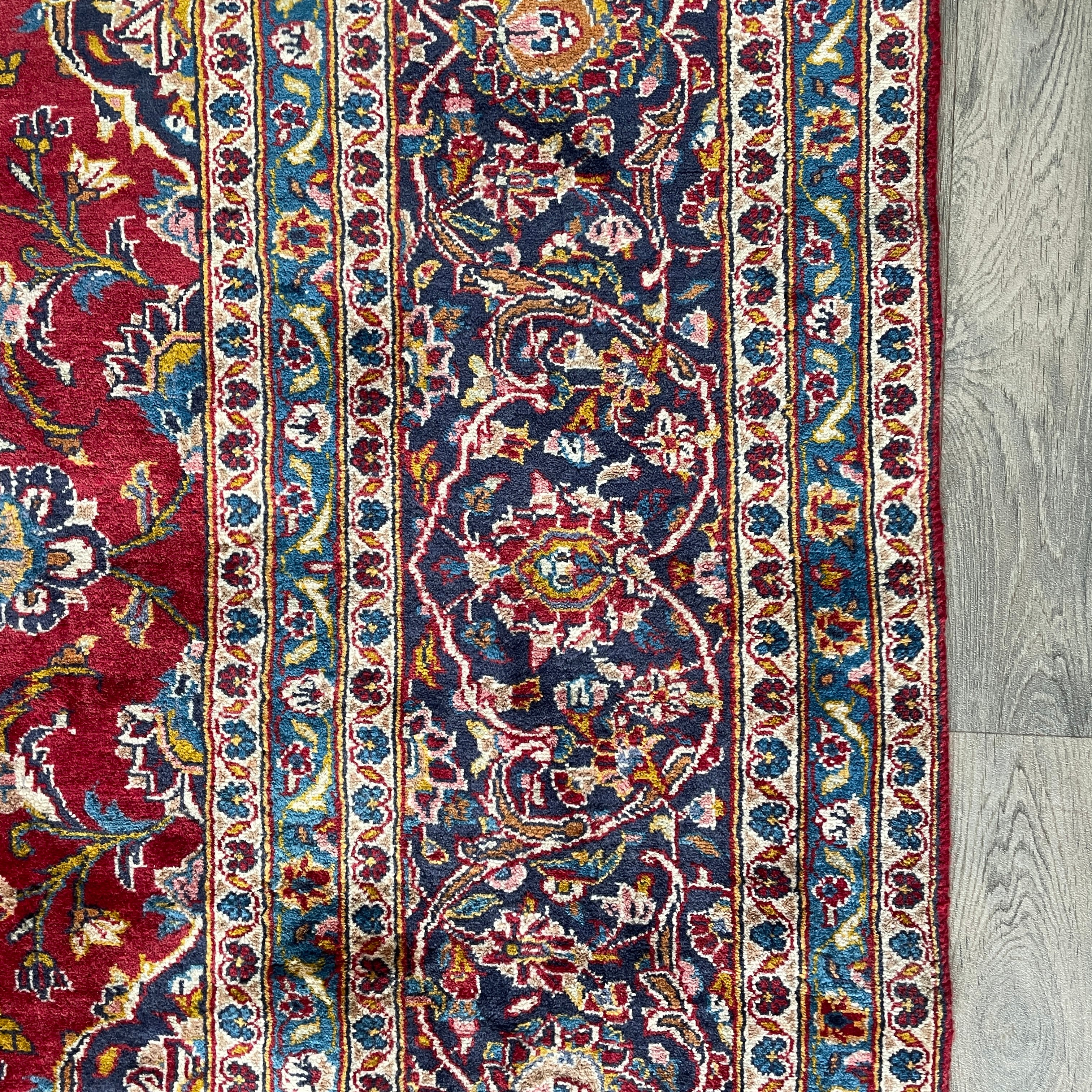 Old Persian Kashan Large Rug c. 1960