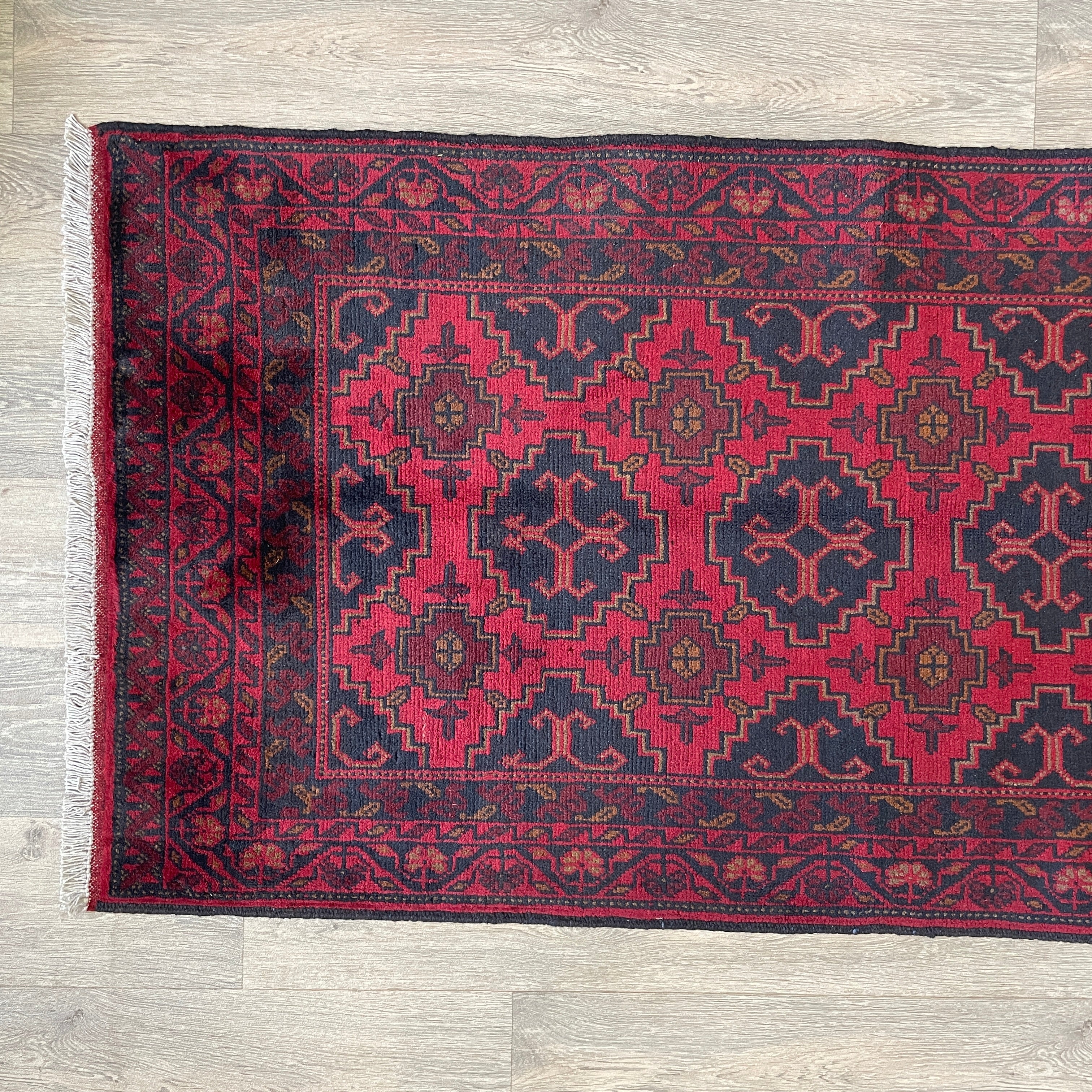 405 x 78 cm | Afghan Khal Muhammadi Runner - Khorasan Rugs