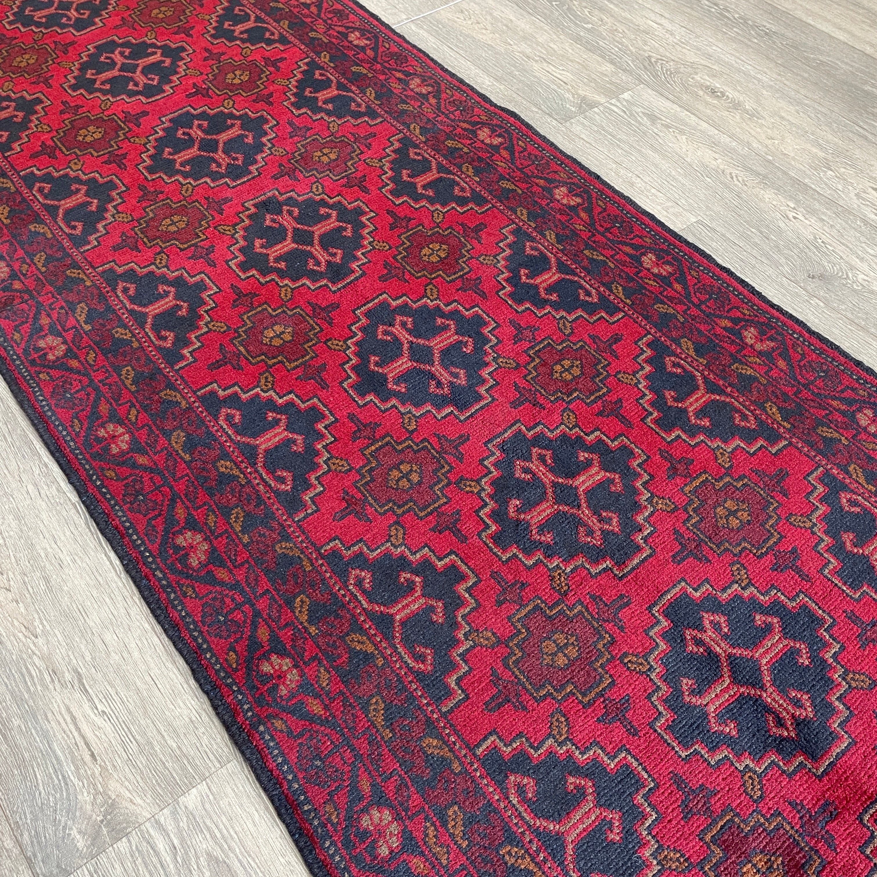 405 x 78 cm | Afghan Khal Muhammadi Runner - Khorasan Rugs