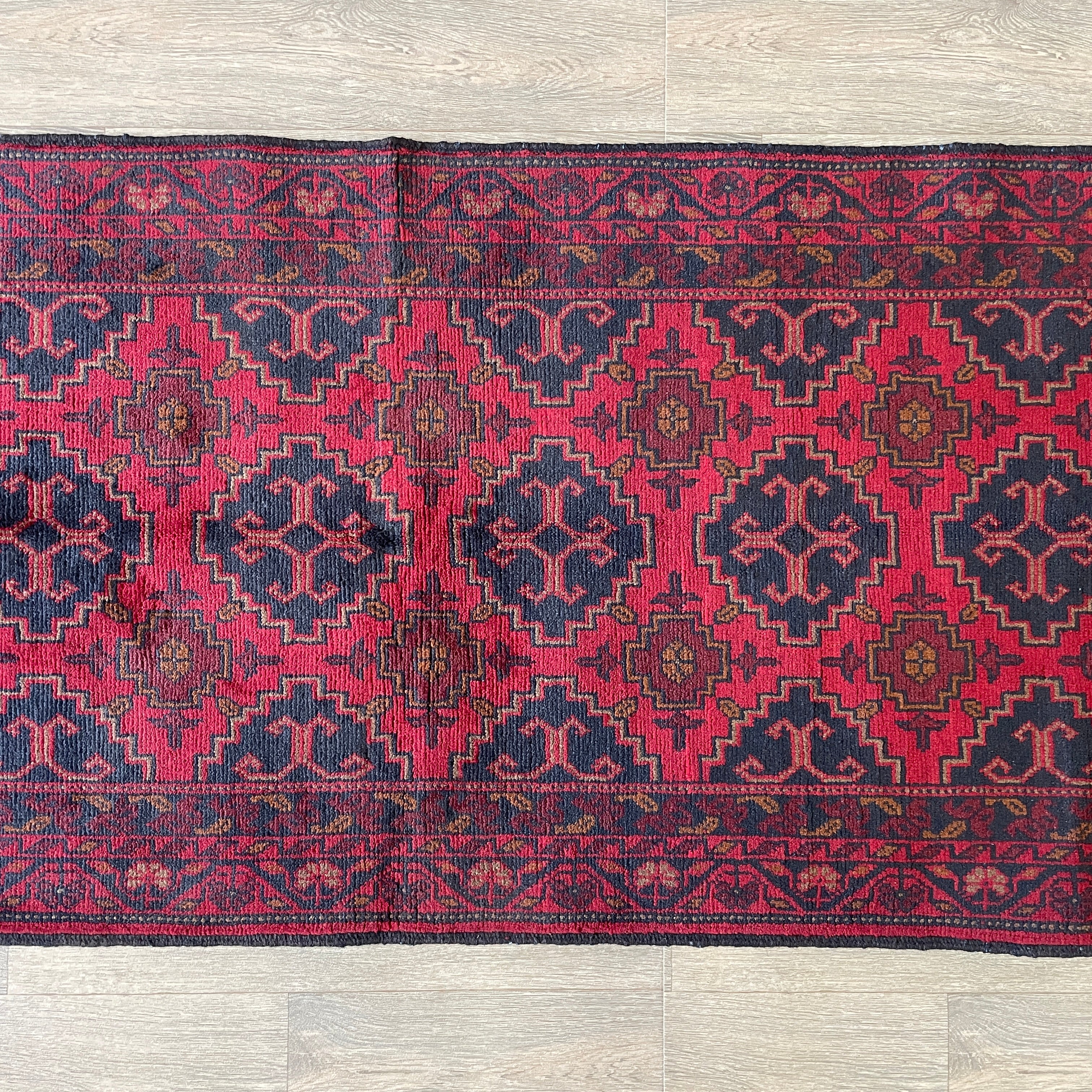 405 x 78 cm | Afghan Khal Muhammadi Runner - Khorasan Rugs