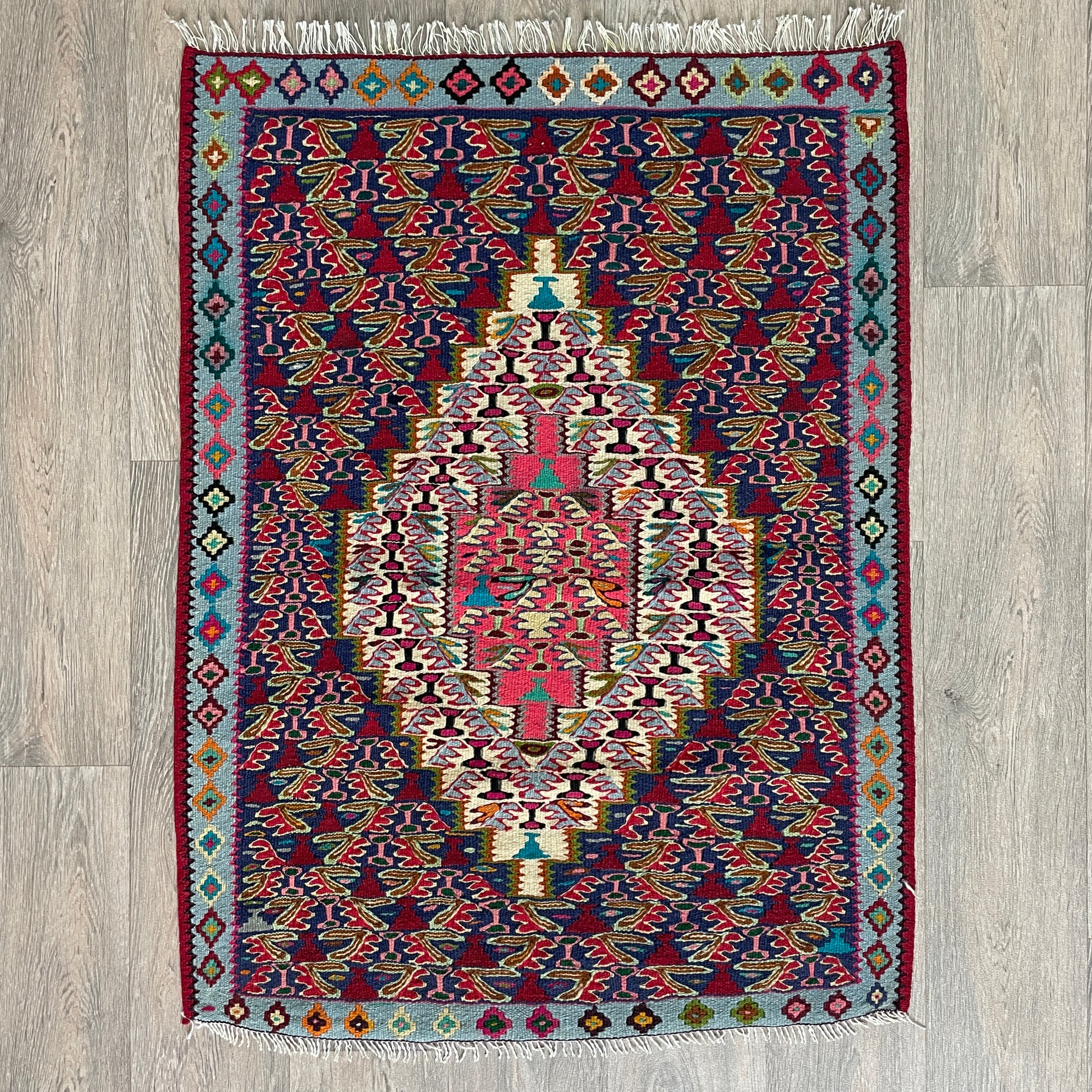 Persian Senneh Kilim Rug