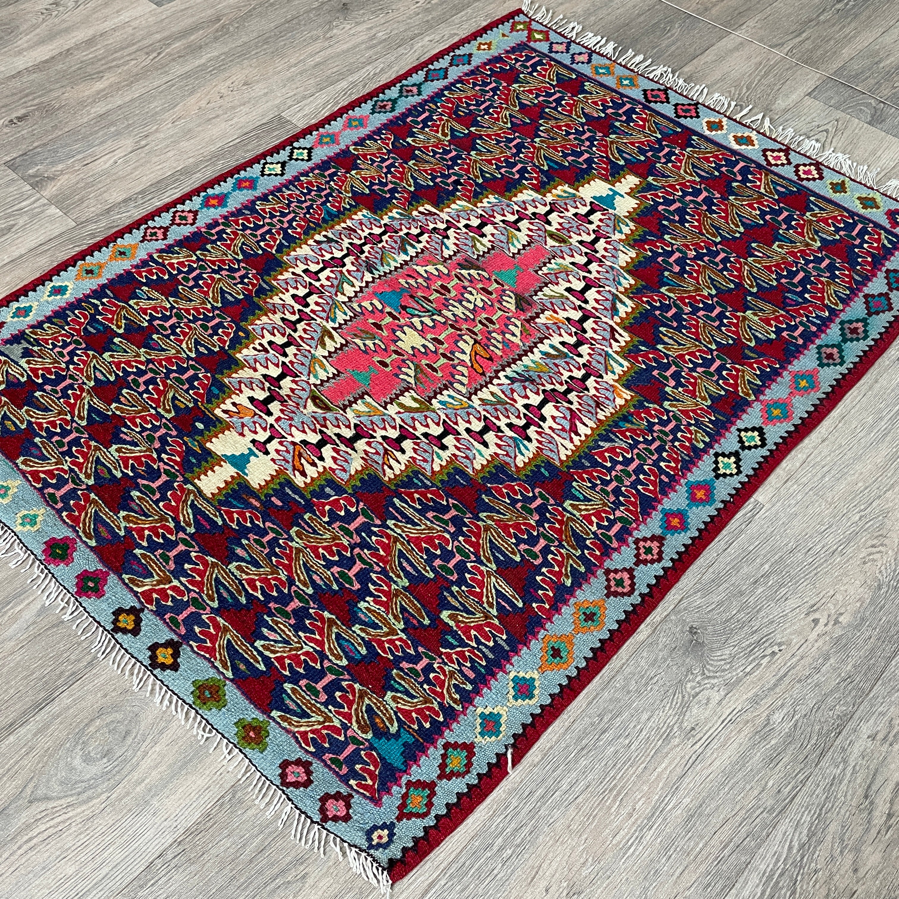 Persian Senneh Kilim Rug