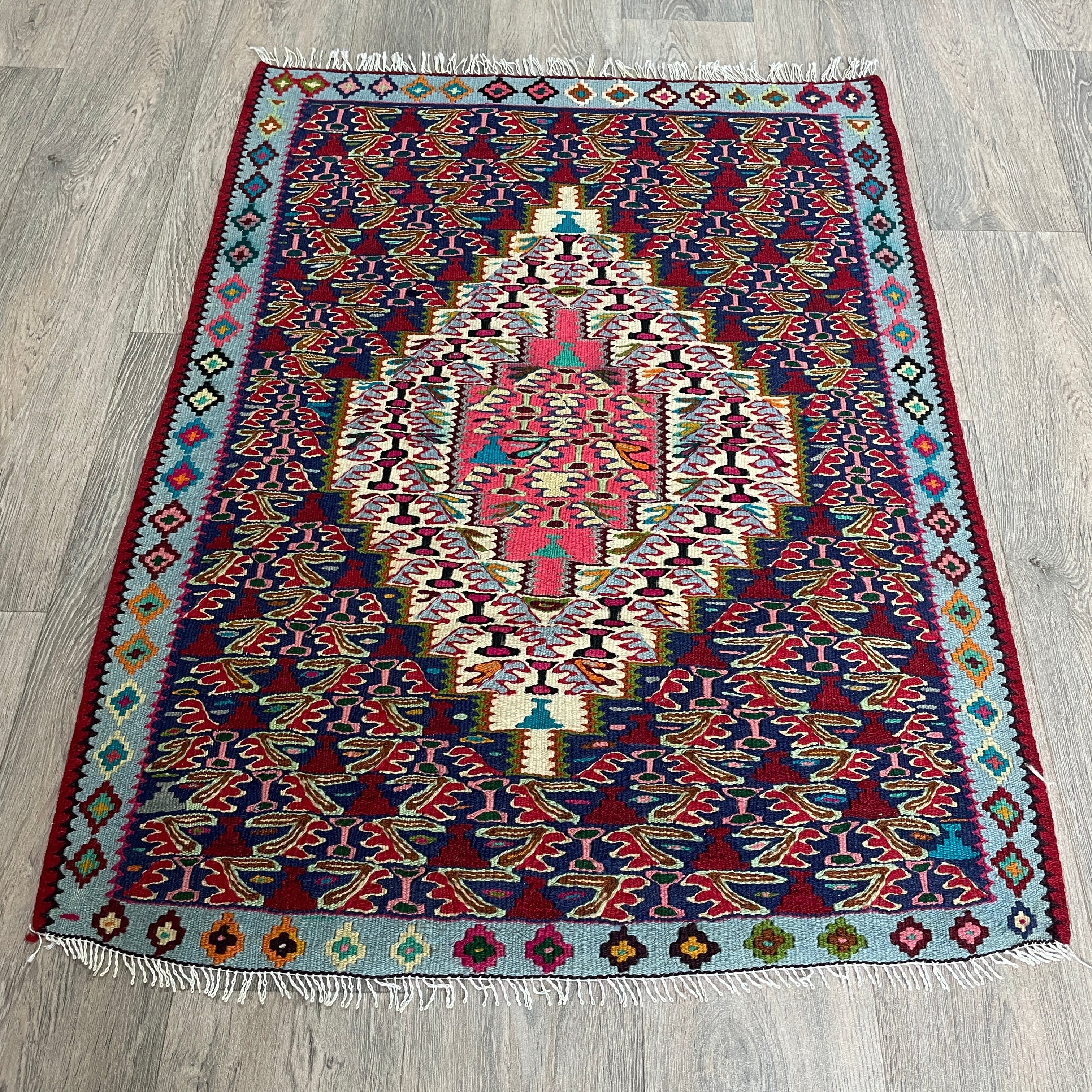 Persian Senneh Kilim Rug