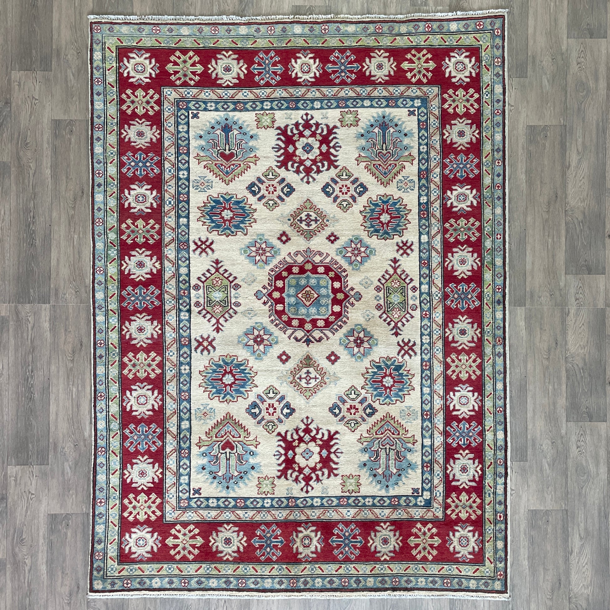 245 x 176 cm | Afghan Kazak Yakash Rug