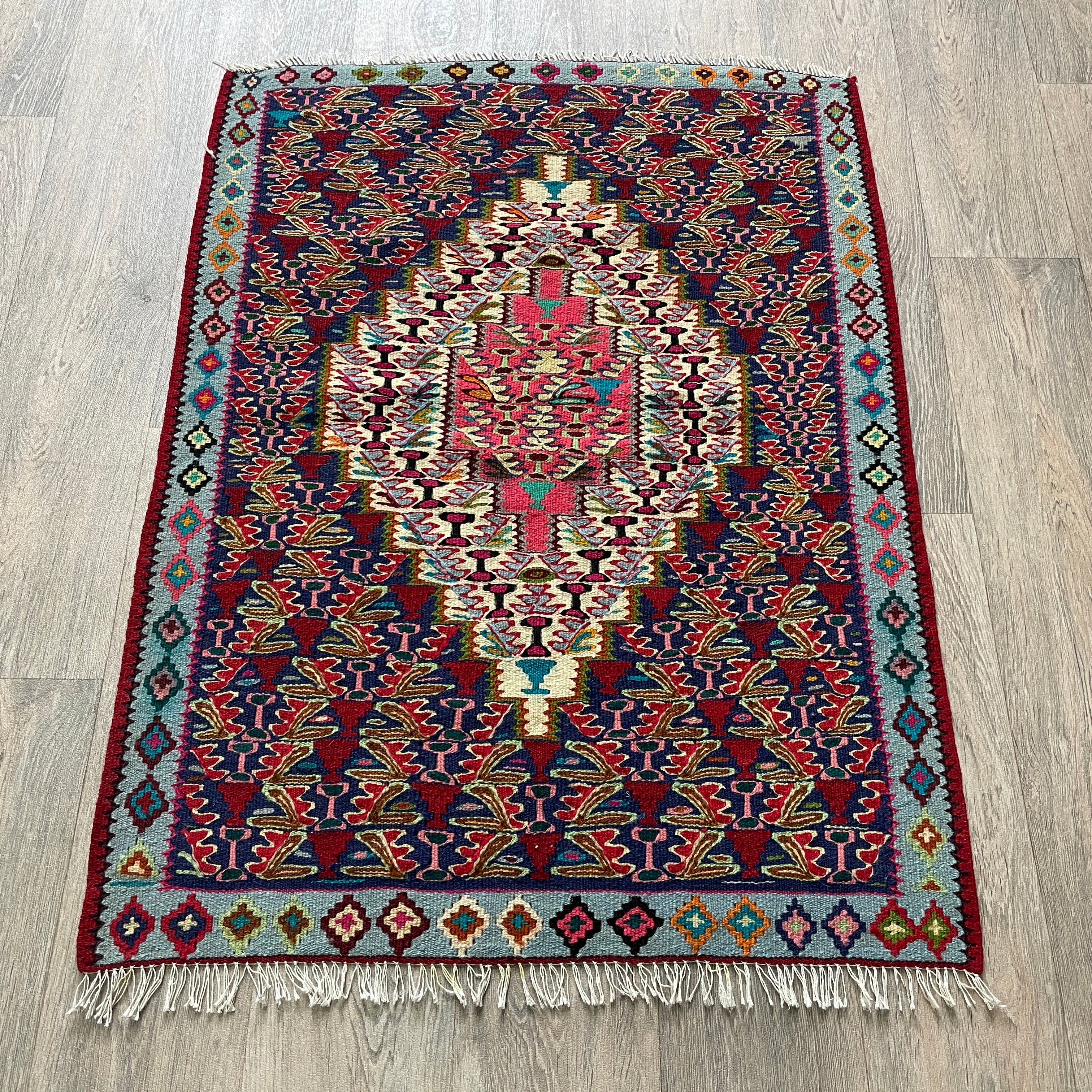 Persian Senneh Kilim Rug
