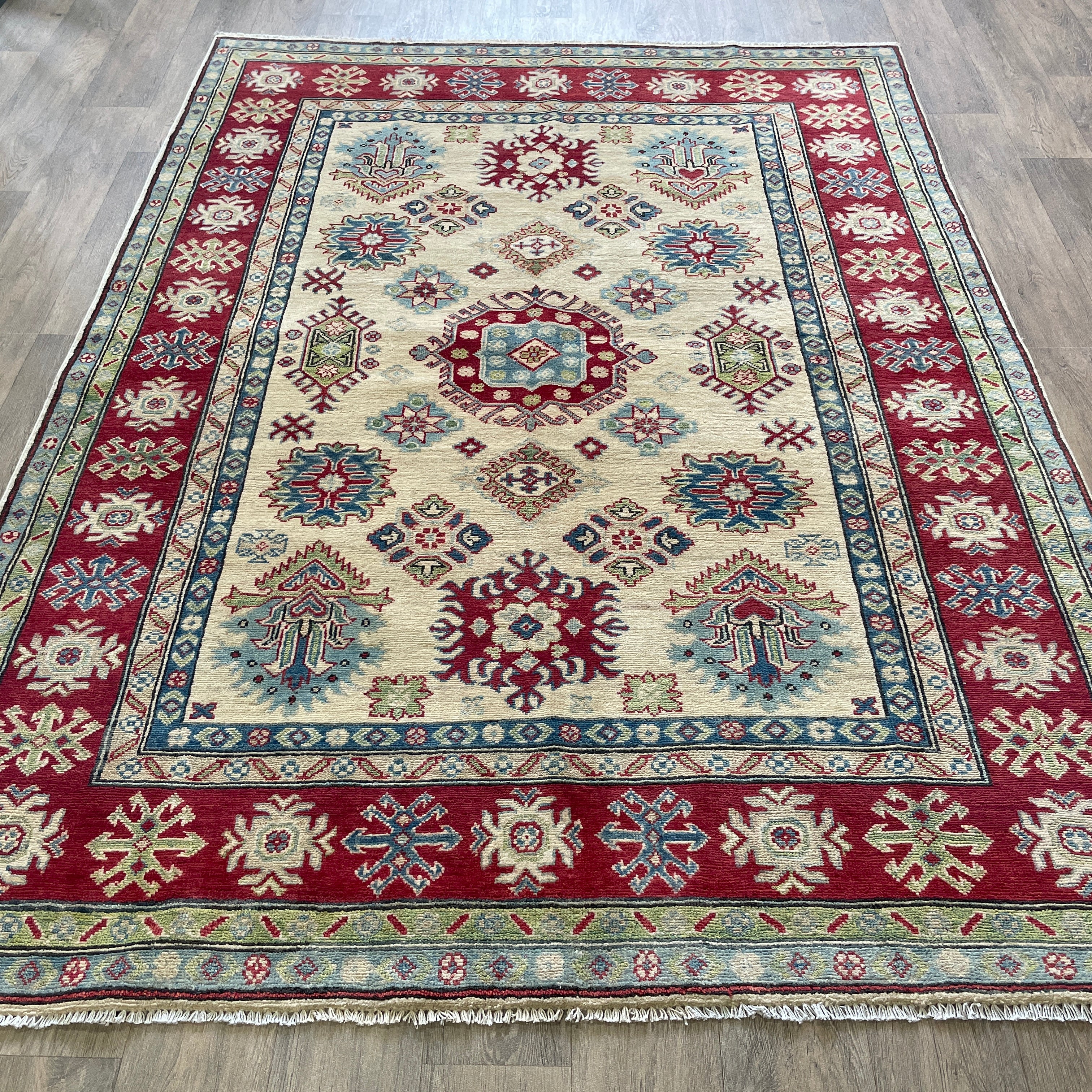 245 x 176 cm | Afghan Kazak Yakash Rug - Khorasan Rugs