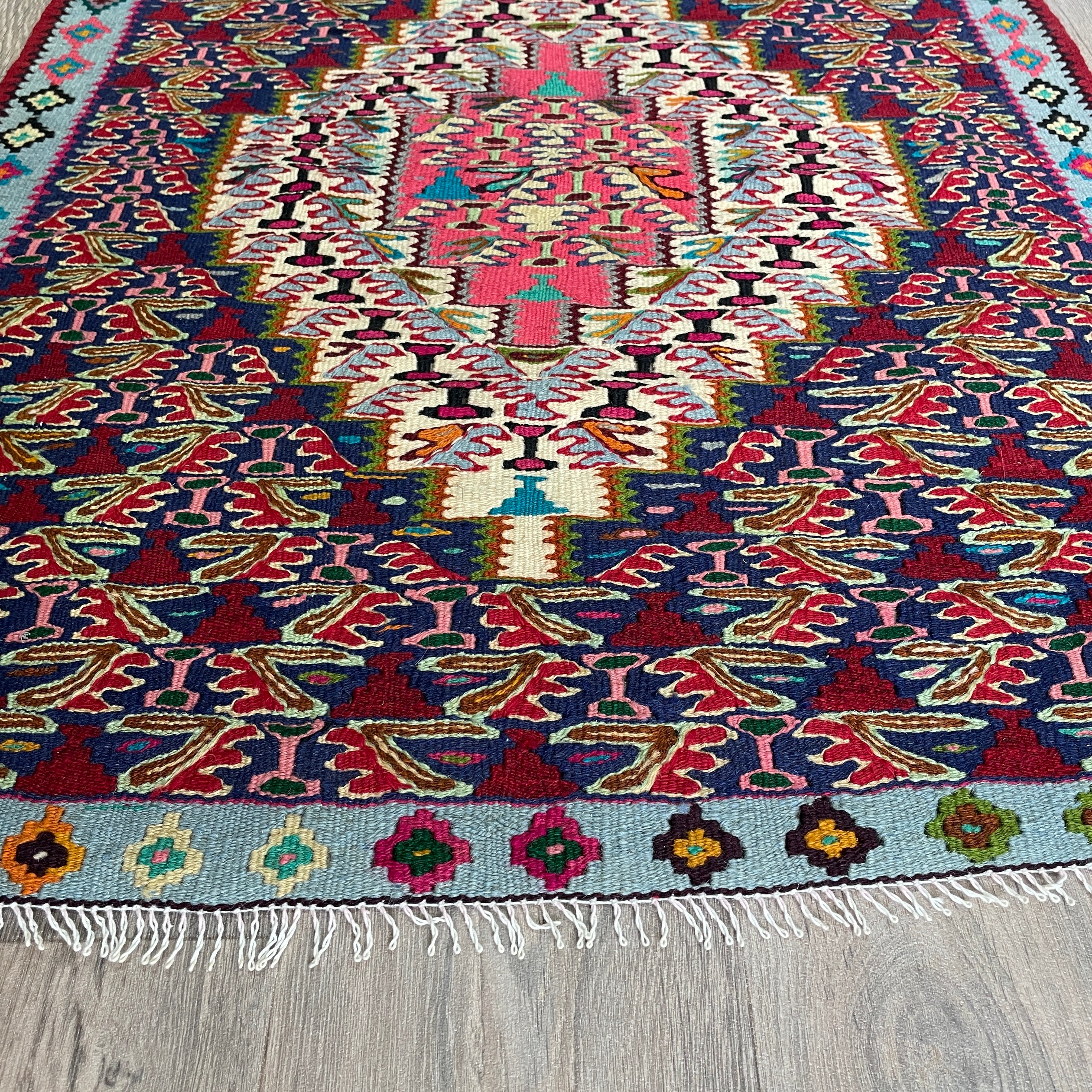 Persian Senneh Kilim Rug