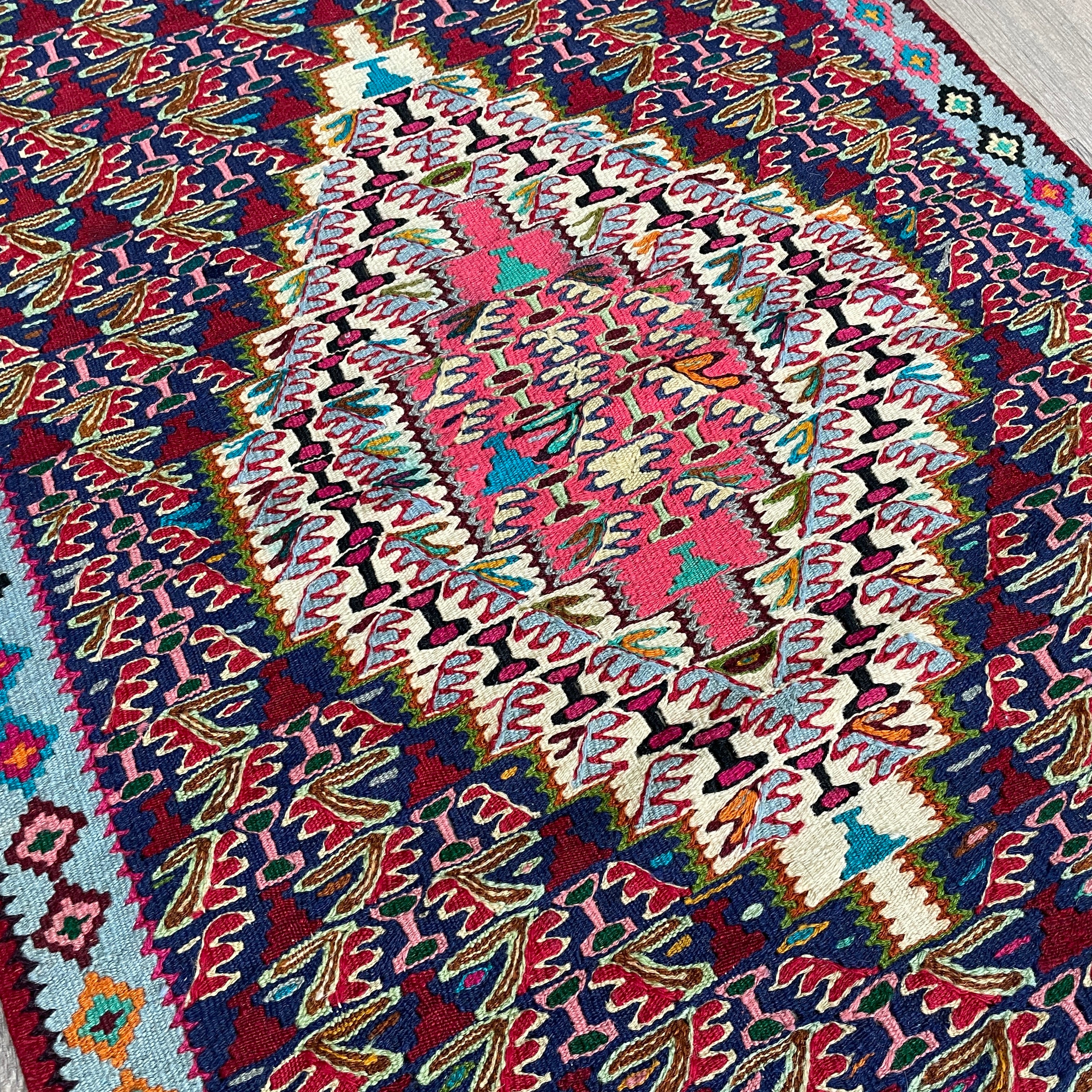 Persian Senneh Kilim Rug