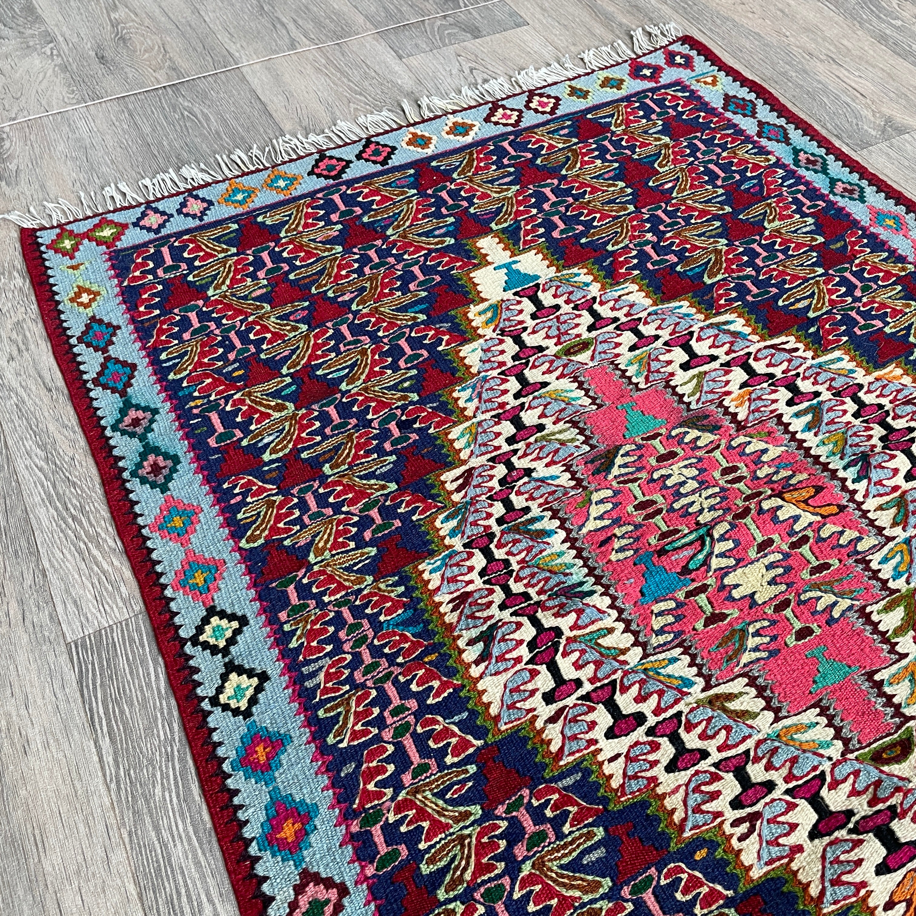 Persian Senneh Kilim Rug