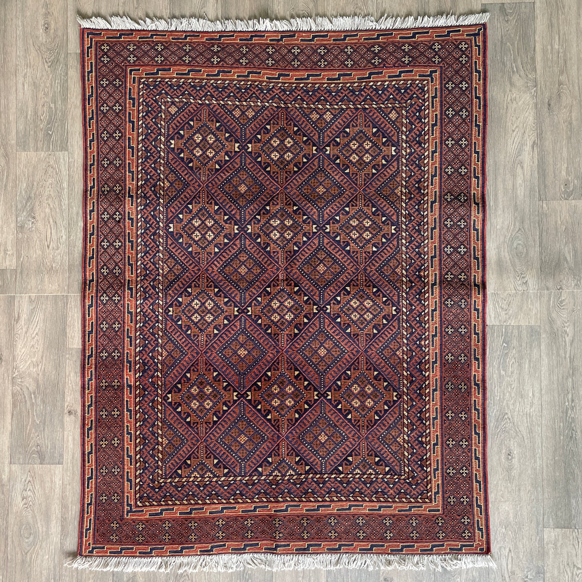 Fine Afghan Mushwani Rug (Belgian Wool)