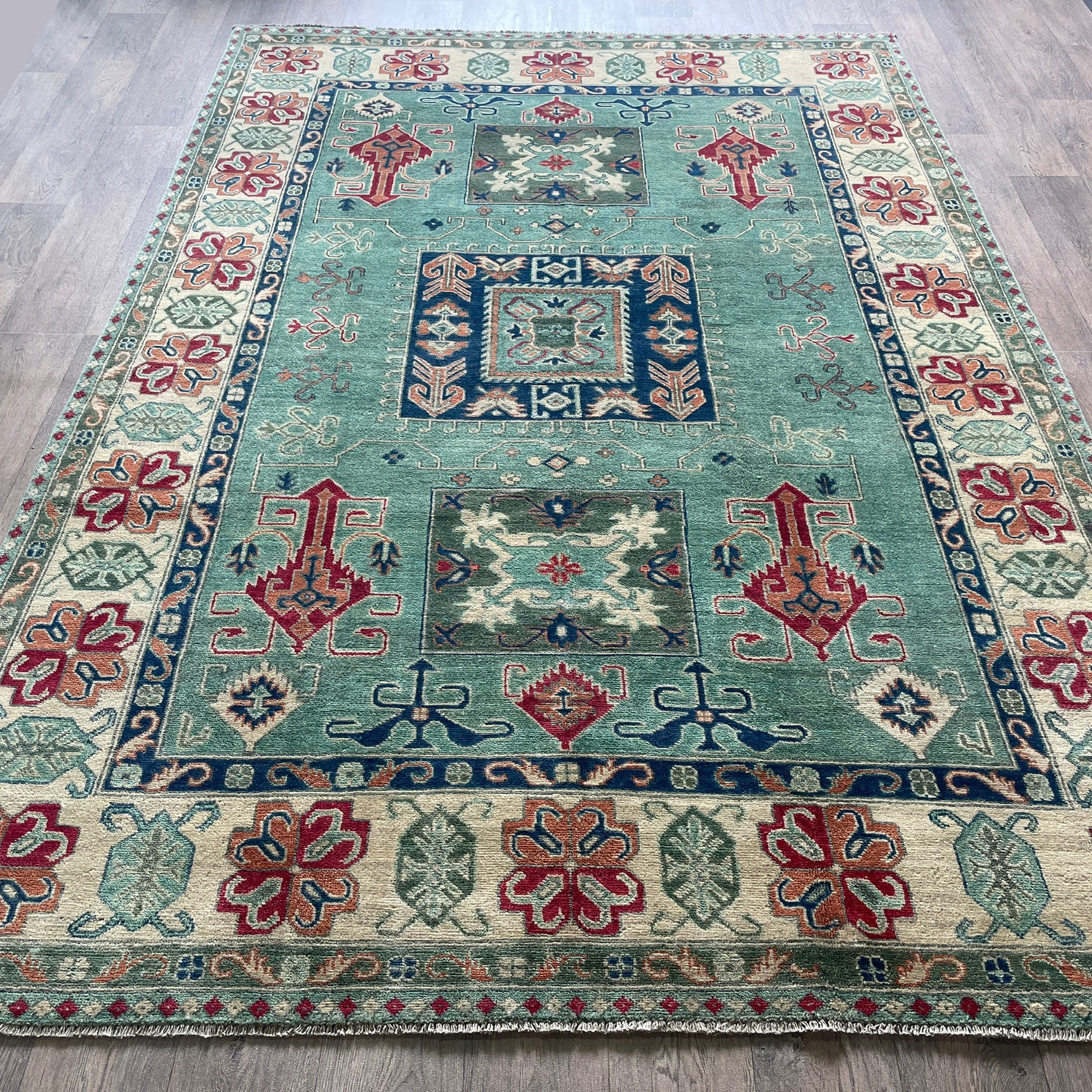273 x 186 cm | Afghan Kazak Yakash Rug
