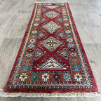 149 x 50 cm | Afghan Super Kazak Runner - Khorasan Rugs