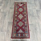 149 x 50 cm | Afghan Super Kazak Runner - Khorasan Rugs