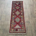 149 x 50 cm | Afghan Super Kazak Runner - Khorasan Rugs