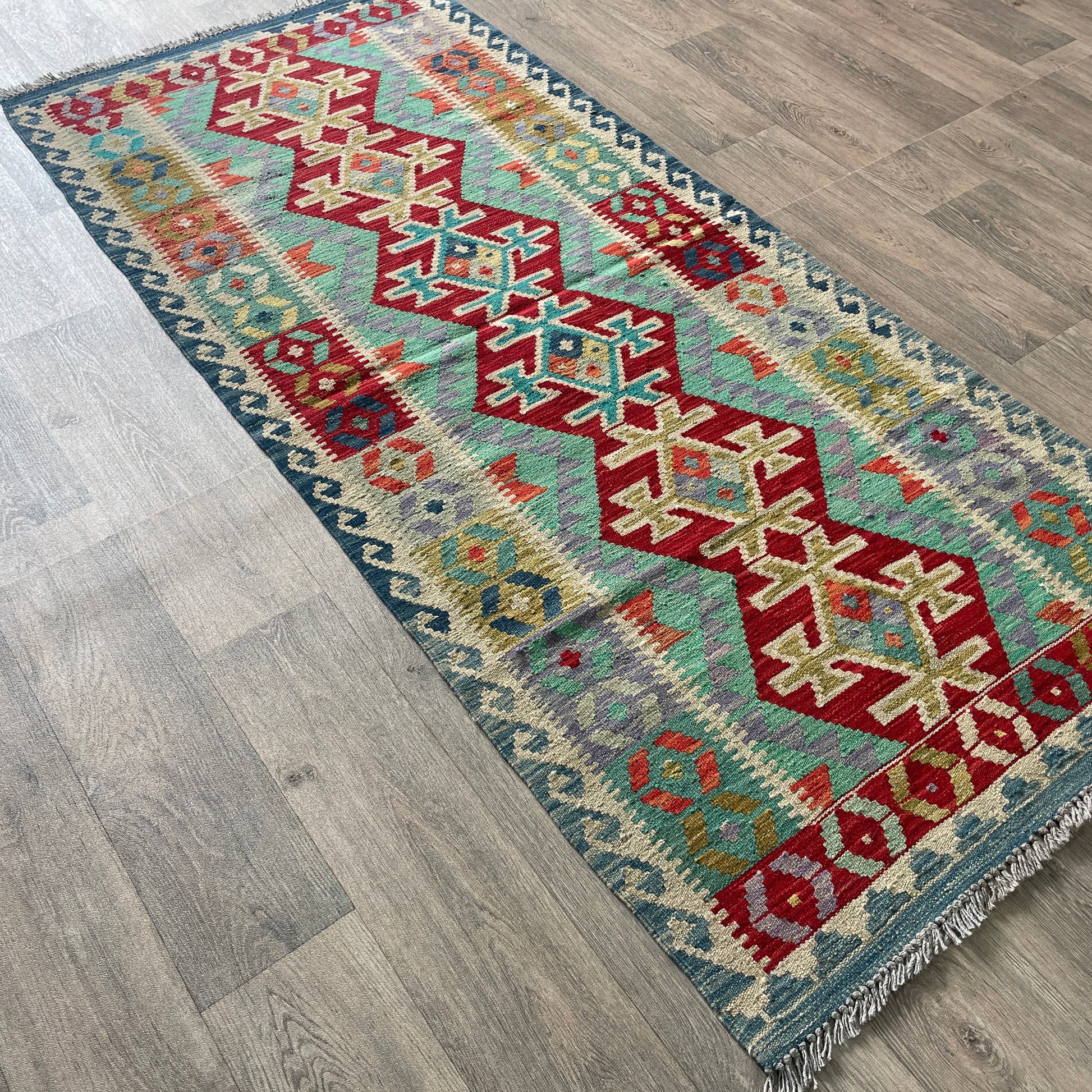 207 x 90 cm | Afghan Kilim Runner
