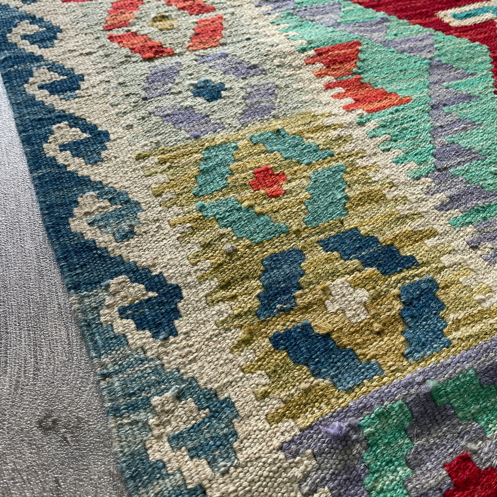 207 x 90 cm | Afghan Kilim Runner