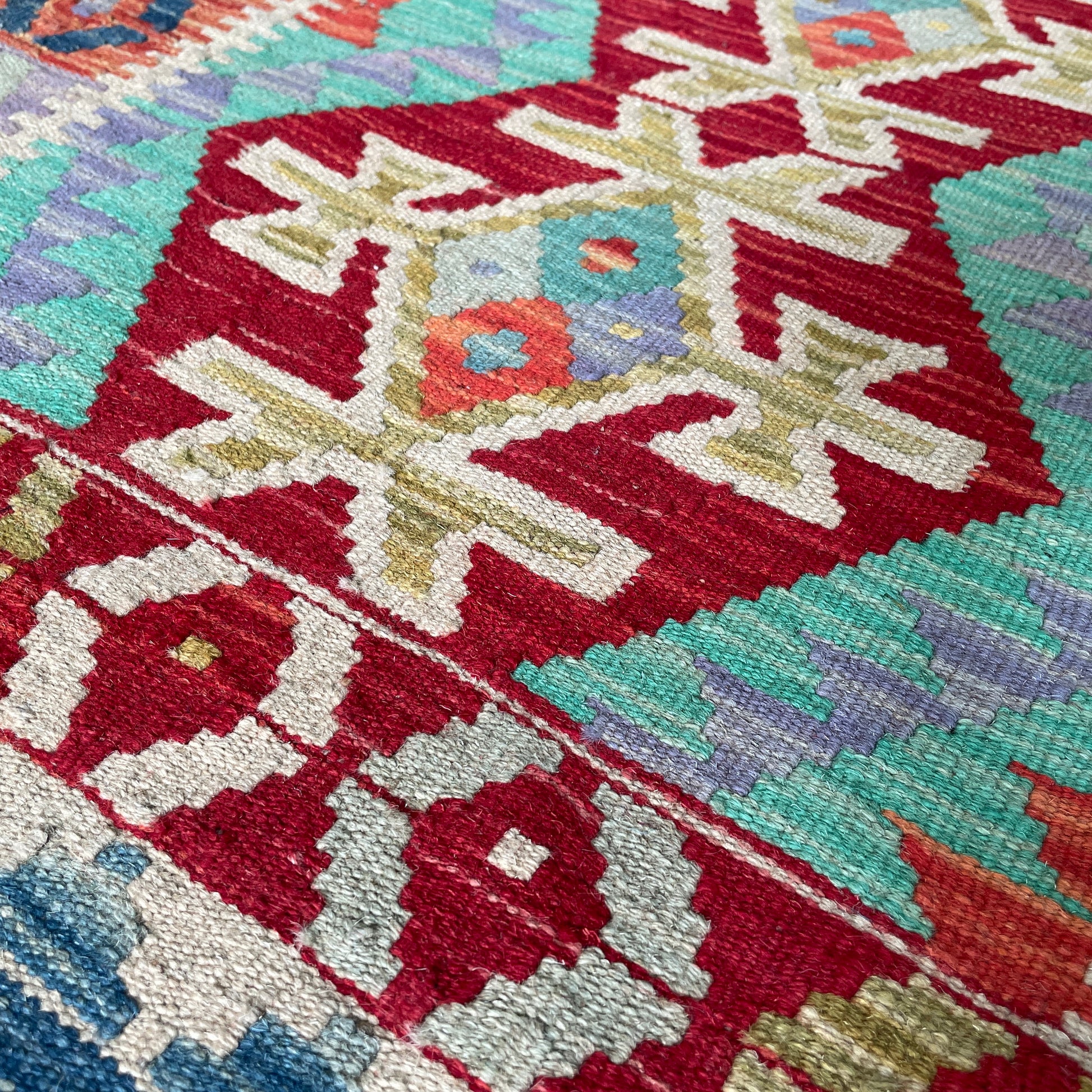 207 x 90 cm | Afghan Kilim Runner