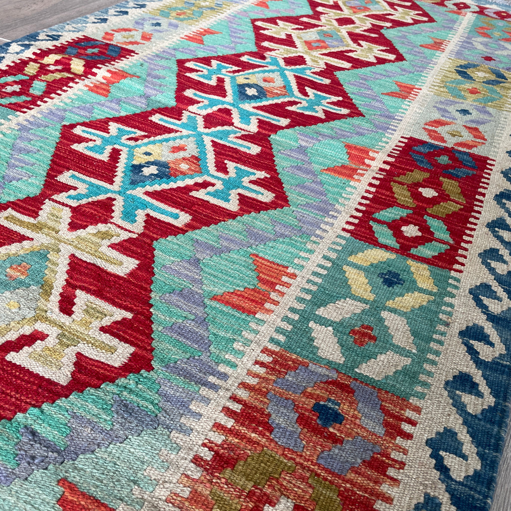 207 x 90 cm | Afghan Kilim Runner