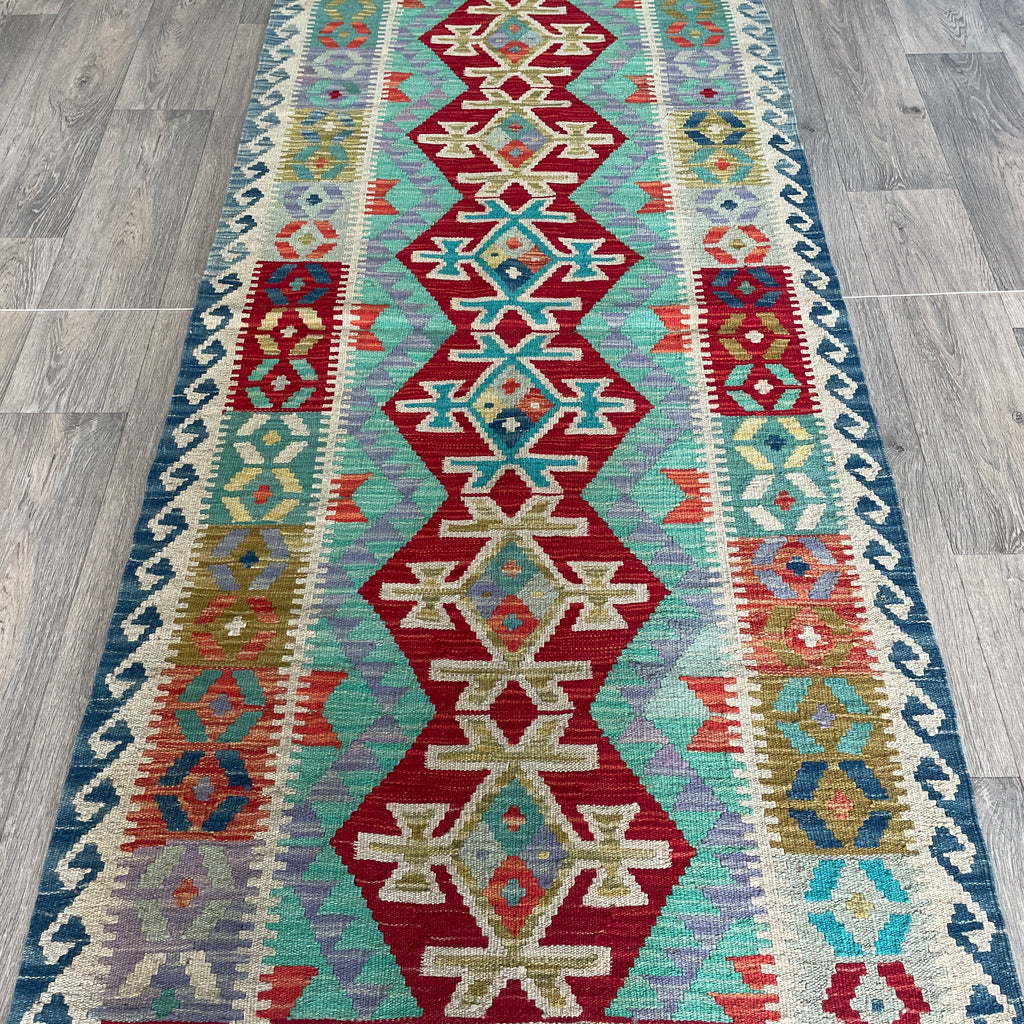 207 x 90 cm | Afghan Kilim Runner