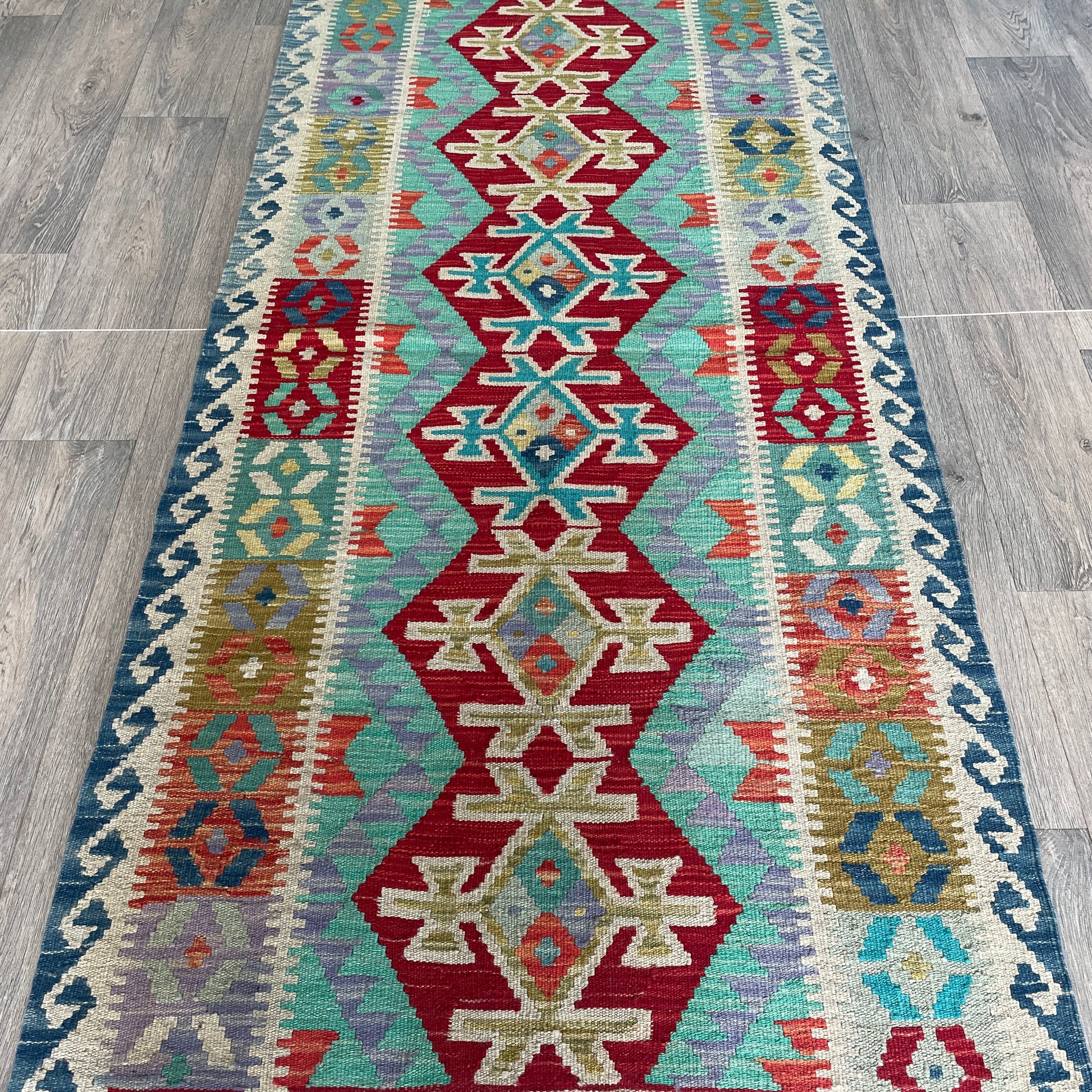 207 x 90 cm | Afghan Kilim Runner