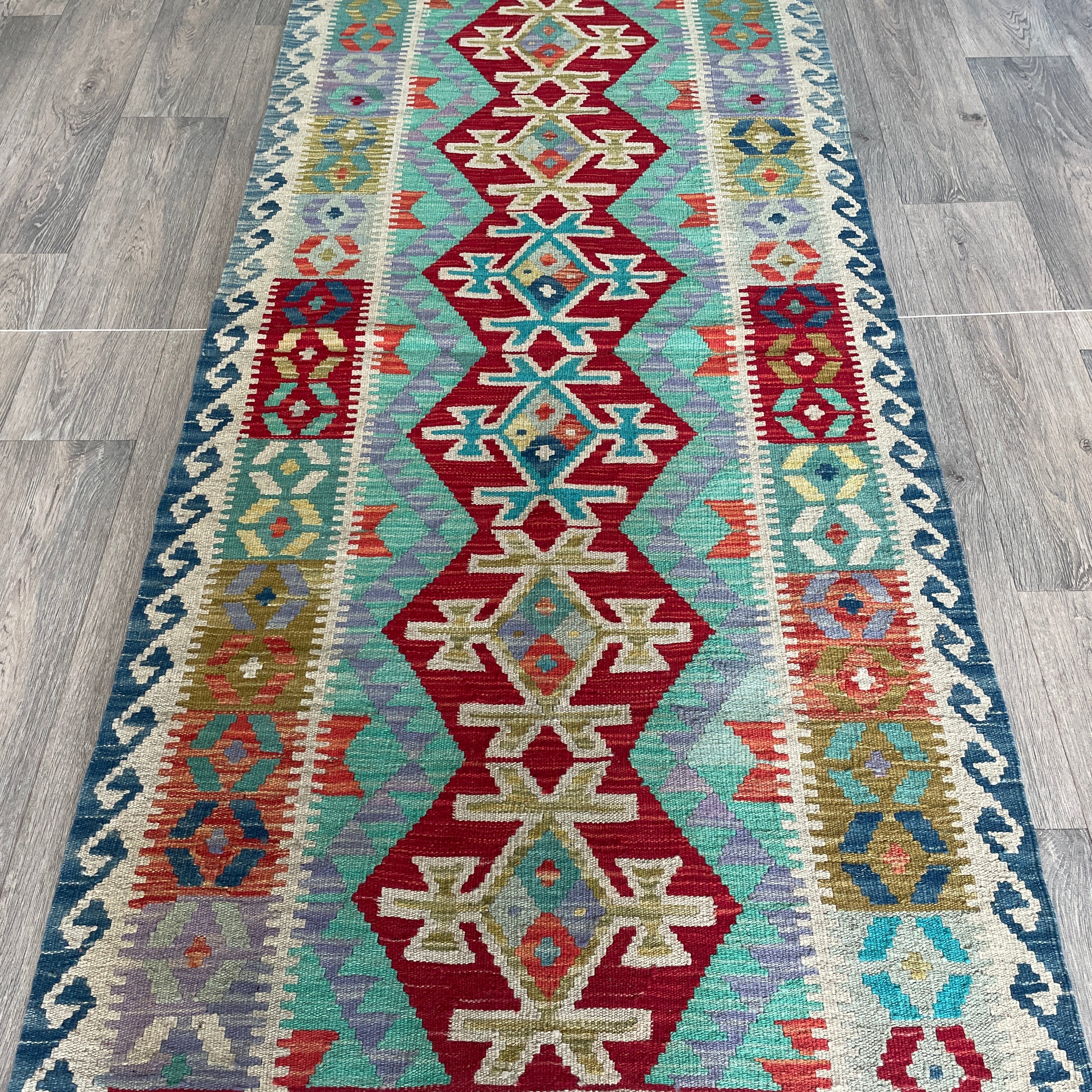 207 x 90 cm | Afghan Kilim Runner - Khorasan Rugs
