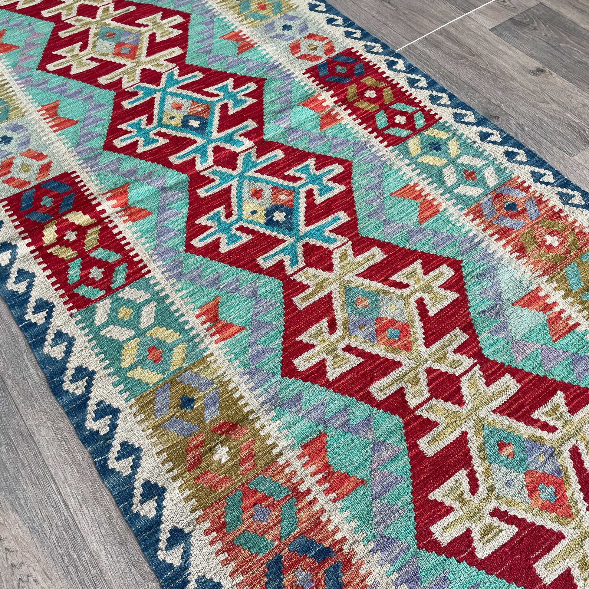 207 x 90 cm | Afghan Kilim Runner