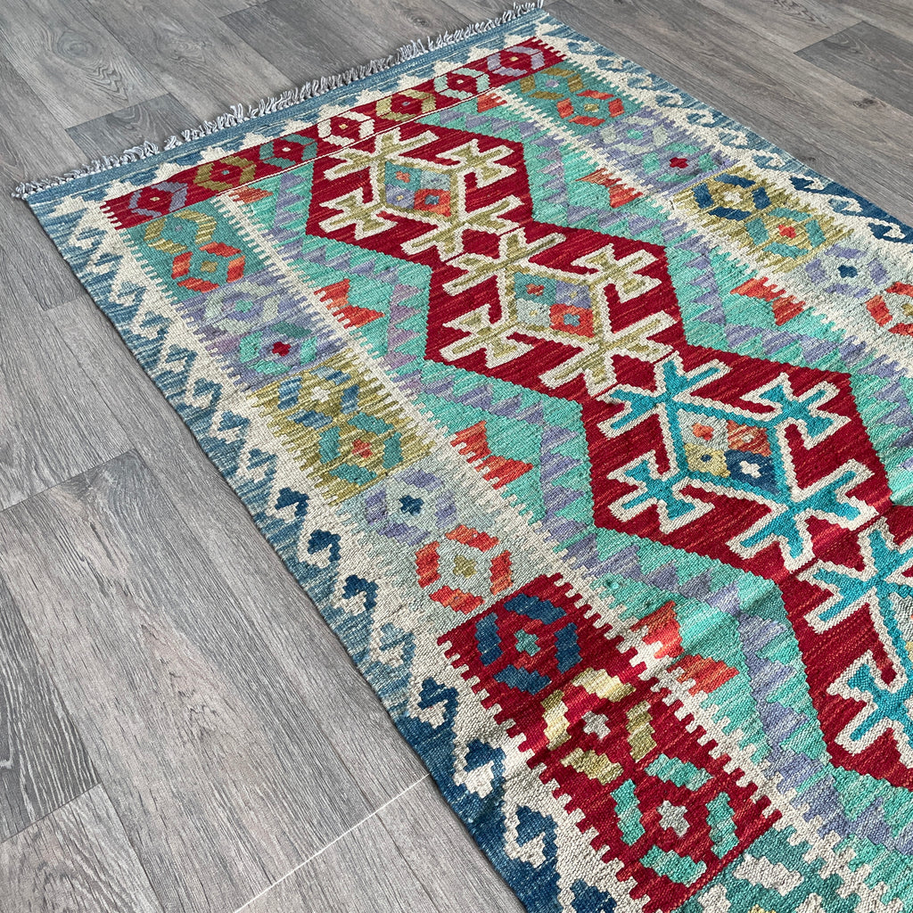 207 x 90 cm | Afghan Kilim Runner
