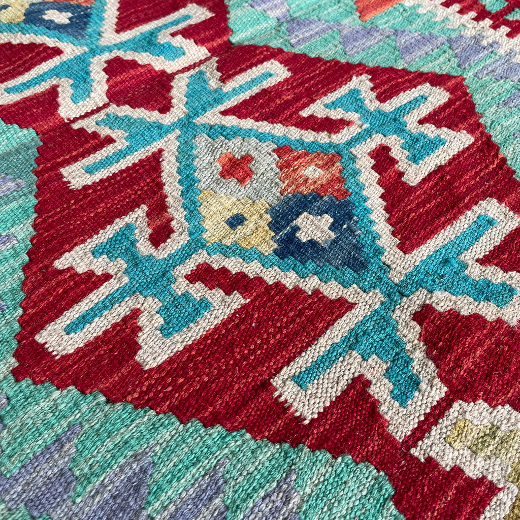 207 x 90 cm | Afghan Kilim Runner