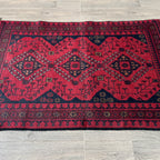 130 x 78 cm | Afghan Khal Muhammadi Rug - Khorasan Rugs
