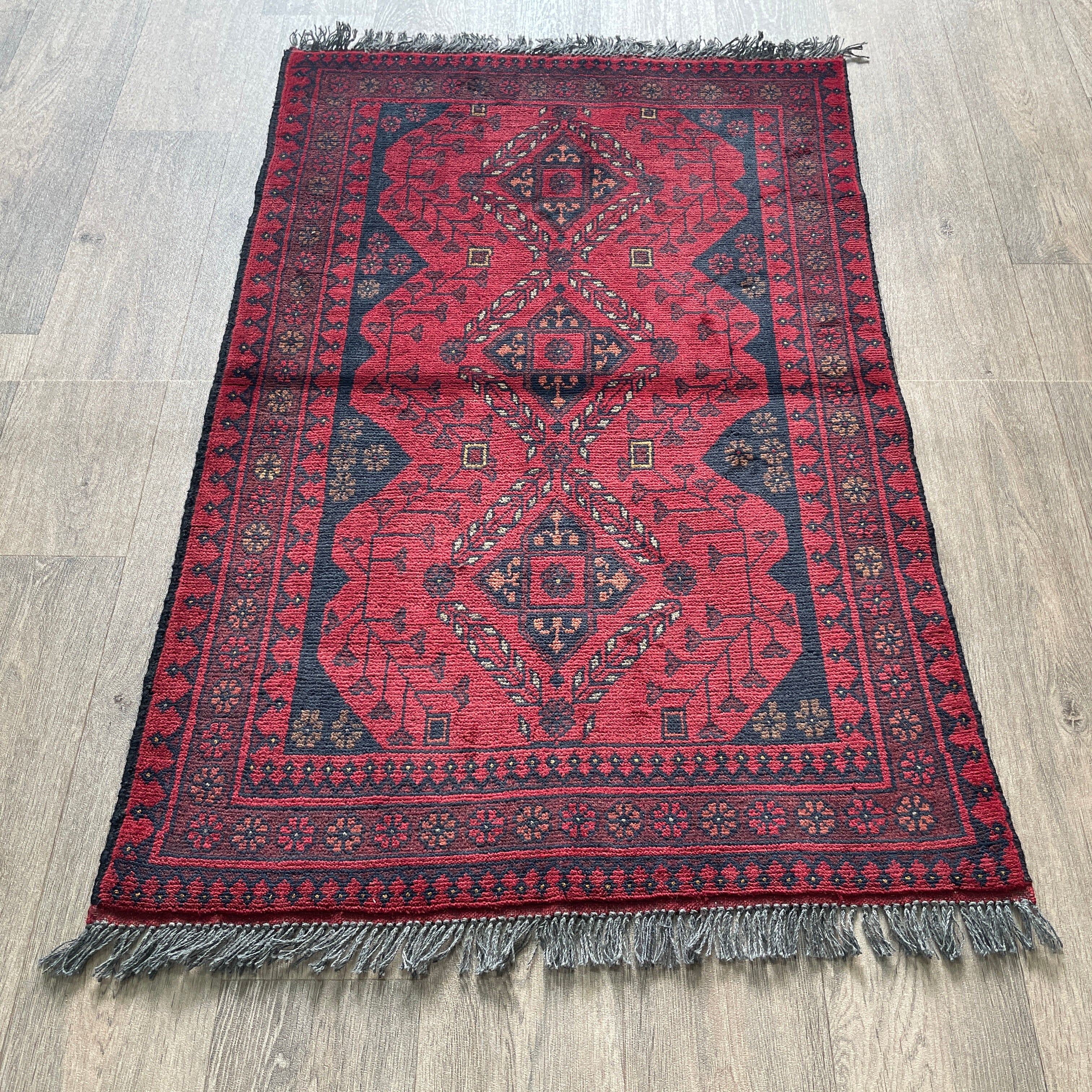 130 x 78 cm | Afghan Khal Muhammadi Rug - Khorasan Rugs