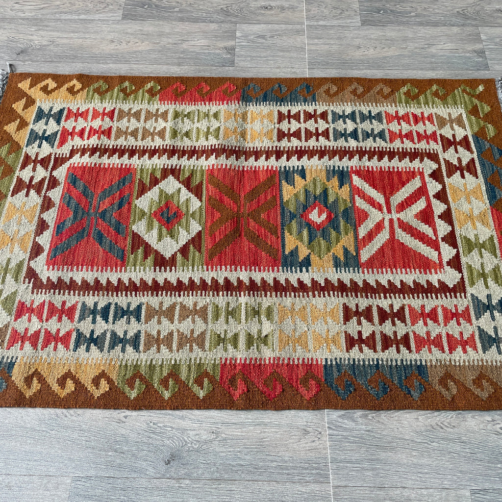 132 x 84 cm | Afghan Kilim Rug