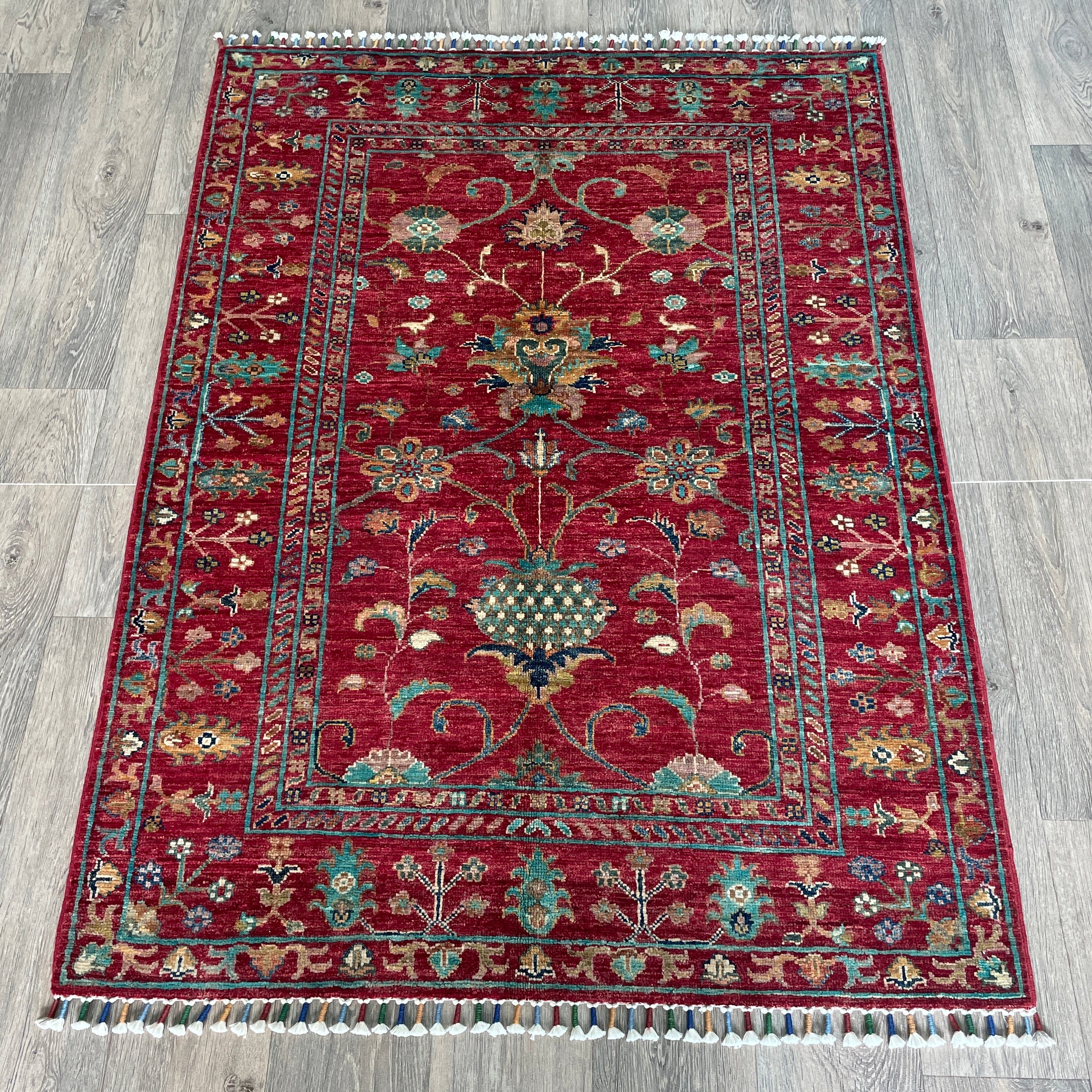 153 x 106 cm | Afghan Sultani Rug - Khorasan Rugs