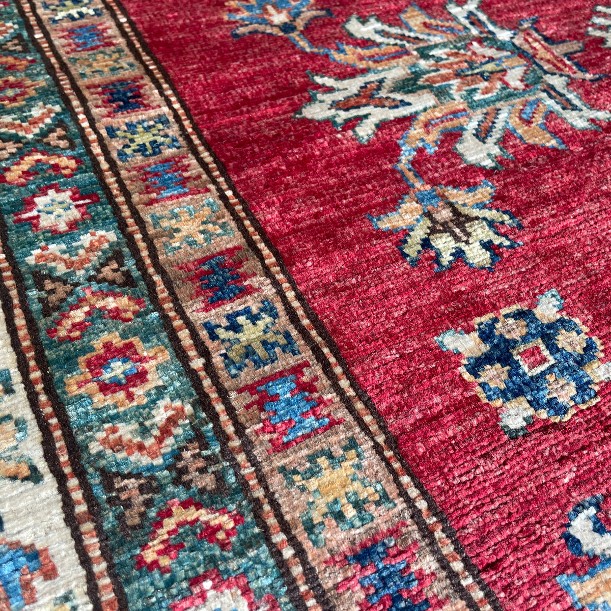 Afghan Super Kazak Rug