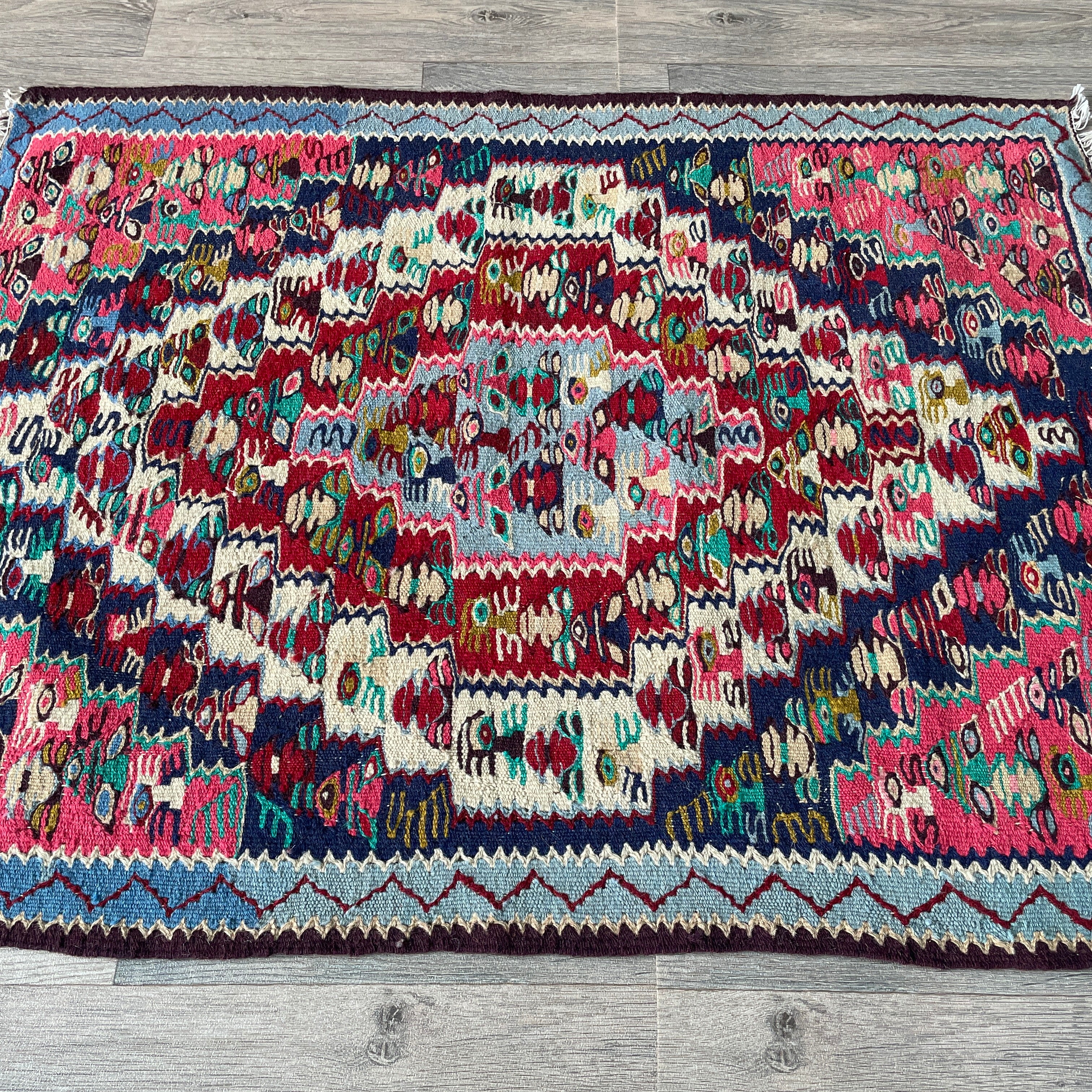 Persian Senneh Kilim Small Rug