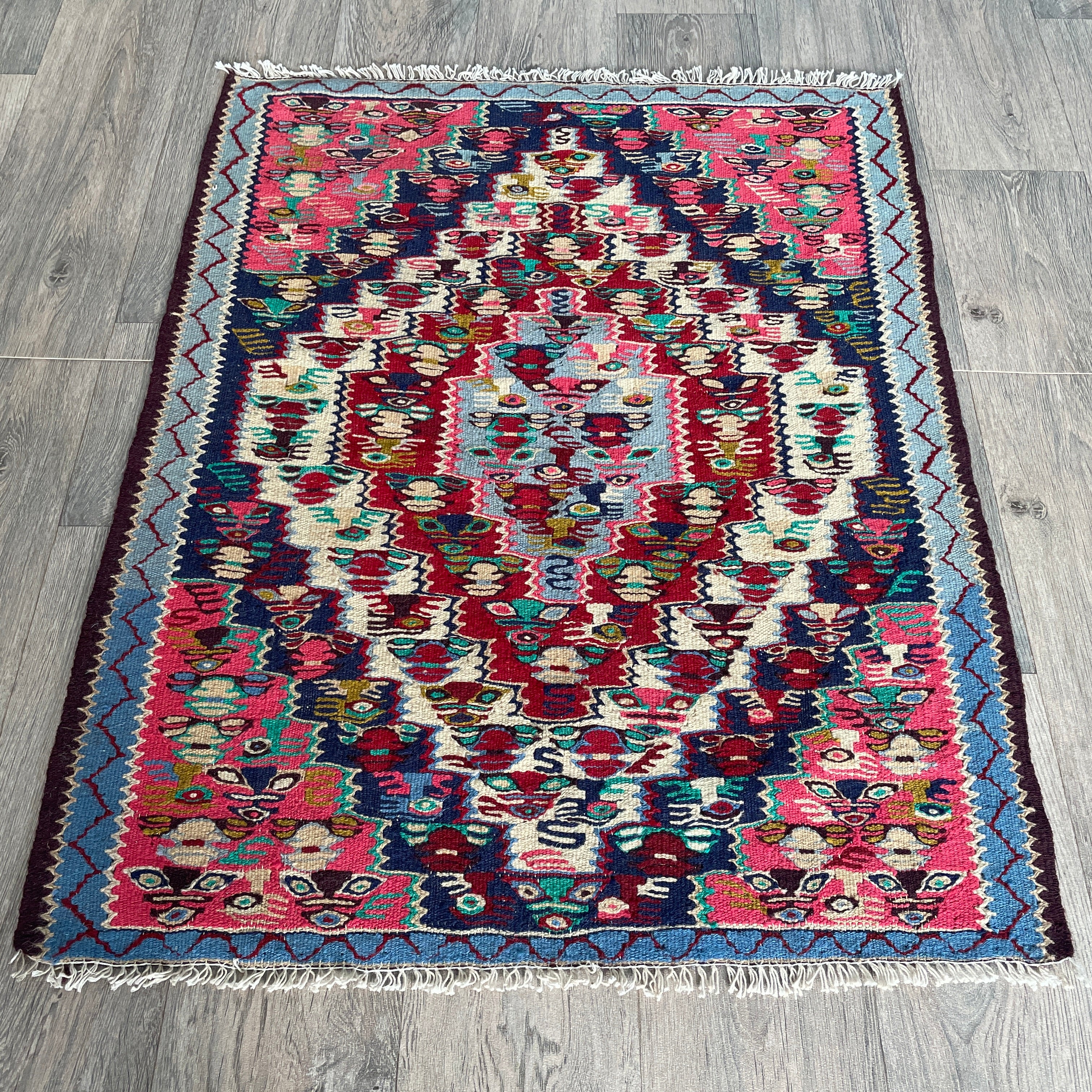 Persian Senneh Kilim Small Rug