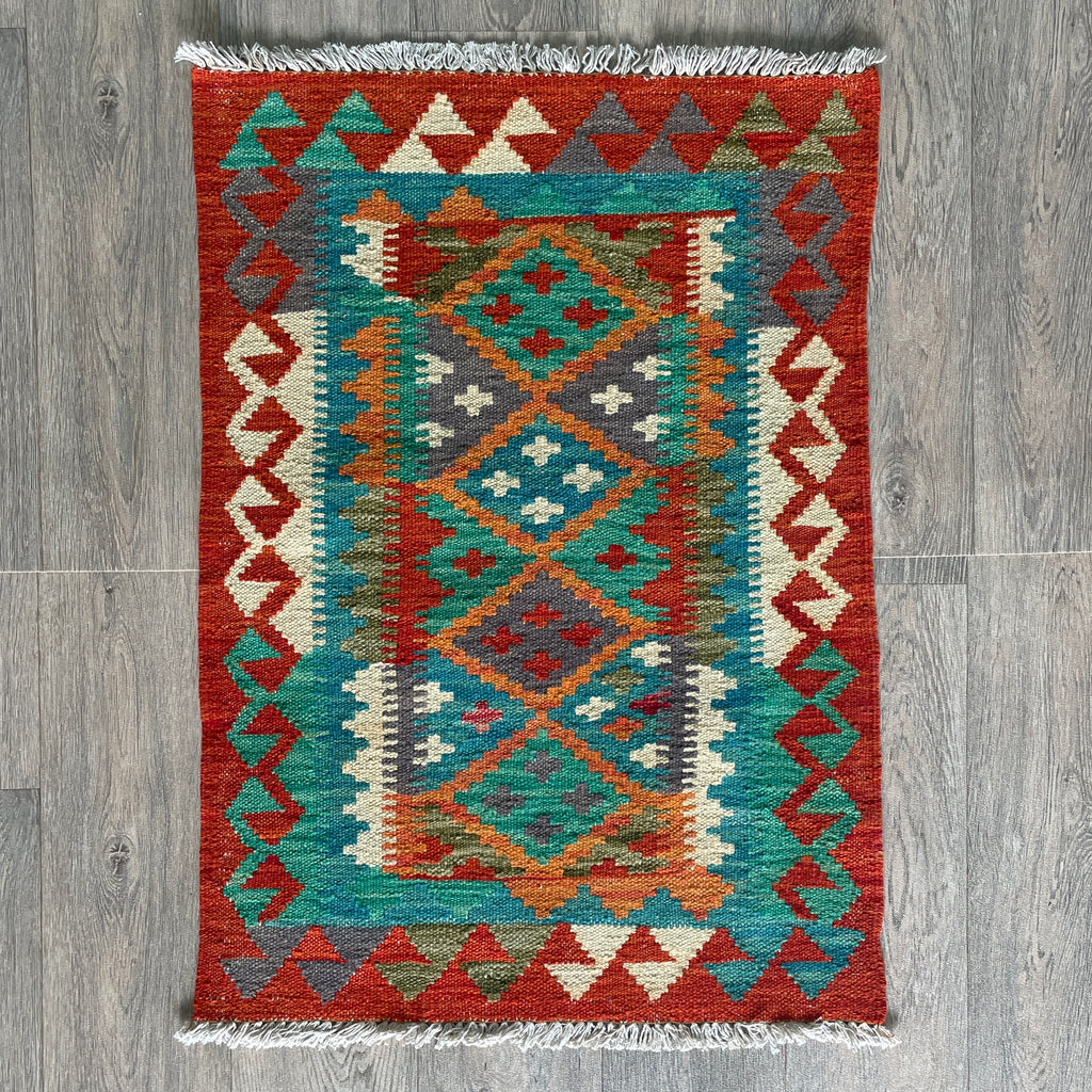 90 x 60 cm | Afghan Kilim Door Mat