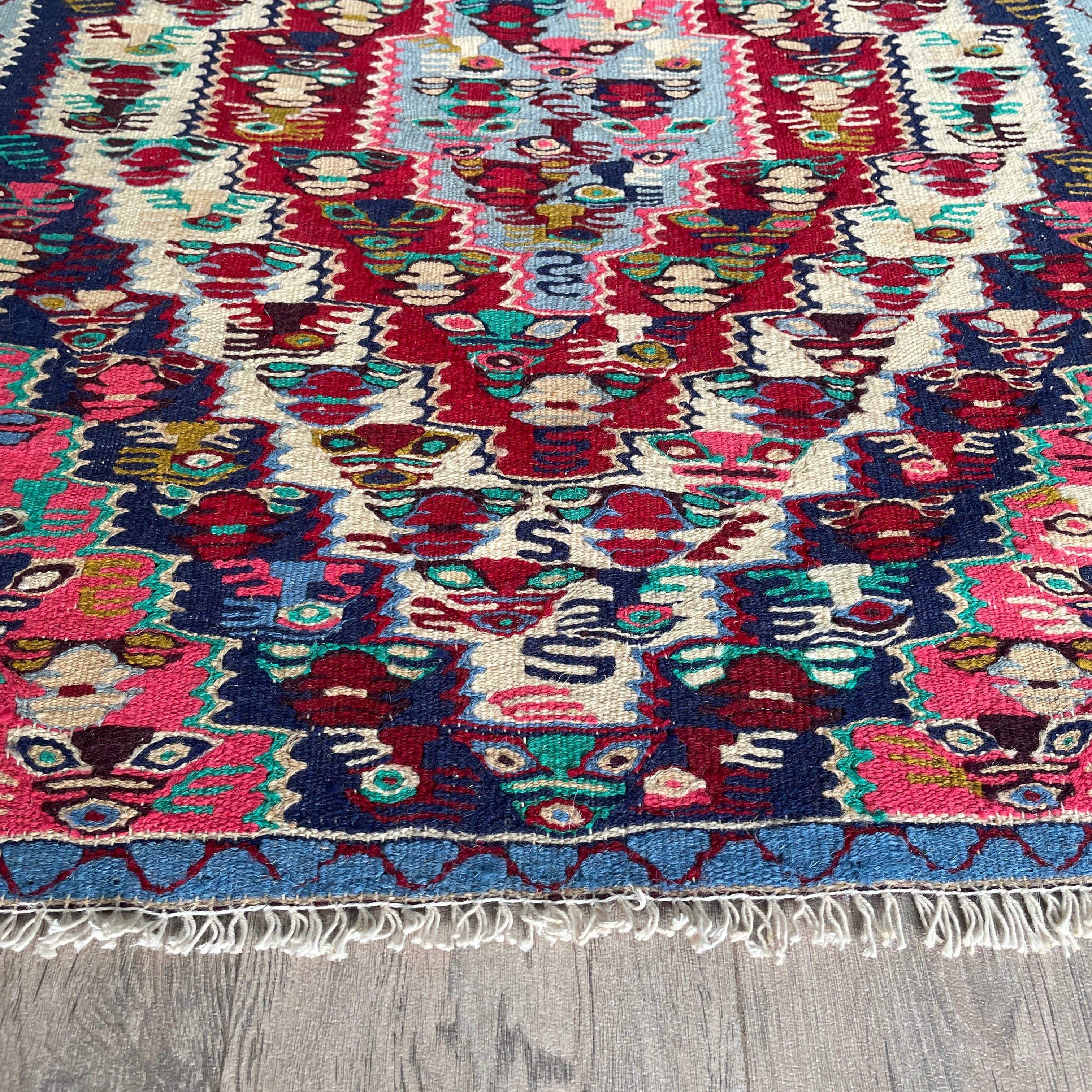Persian Senneh Kilim Small Rug