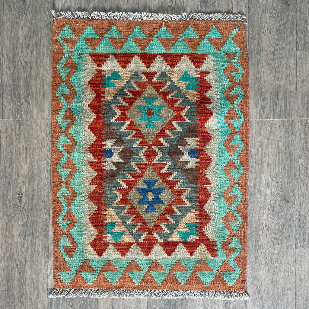 96 x 67 cm | Afghan Kilim Door Mat