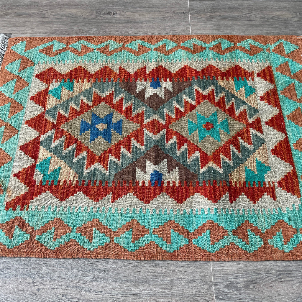 96 x 67 cm | Afghan Kilim Door Mat