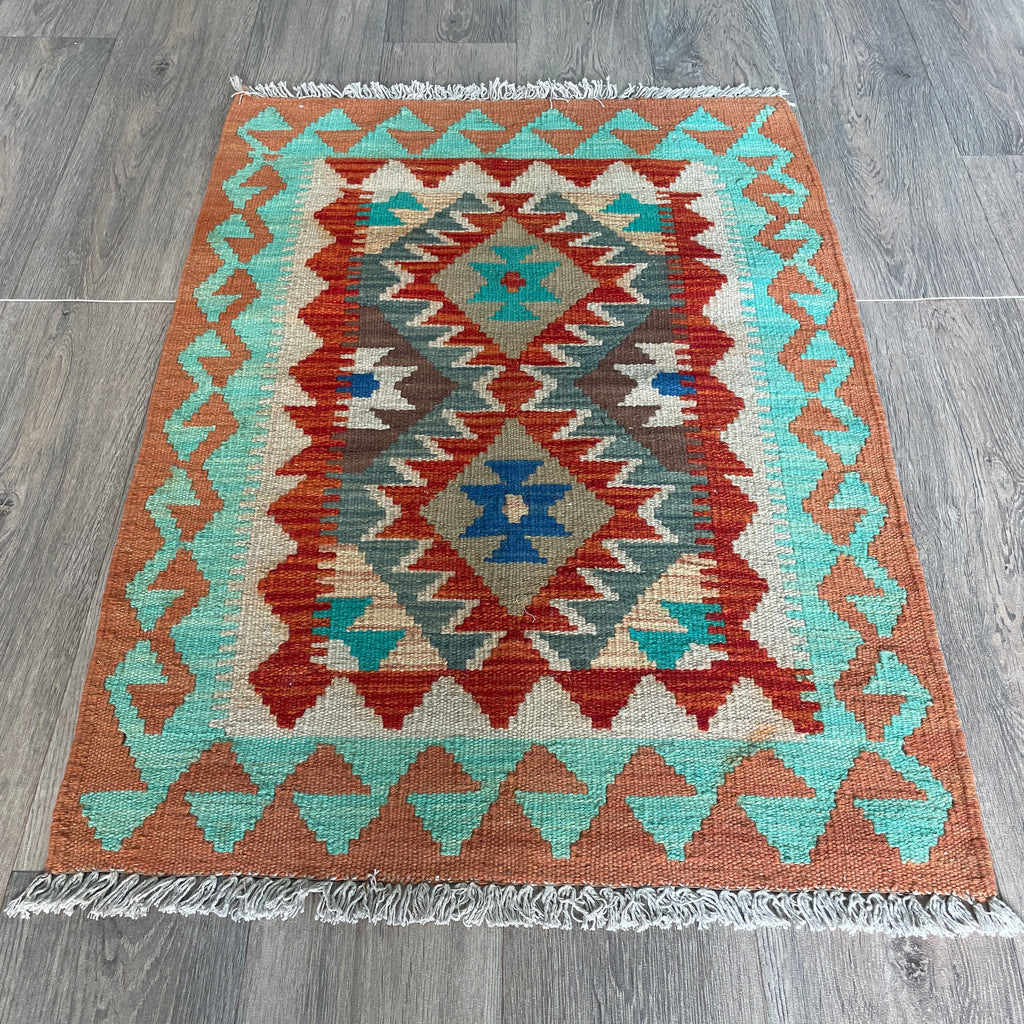 96 x 67 cm | Afghan Kilim Door Mat