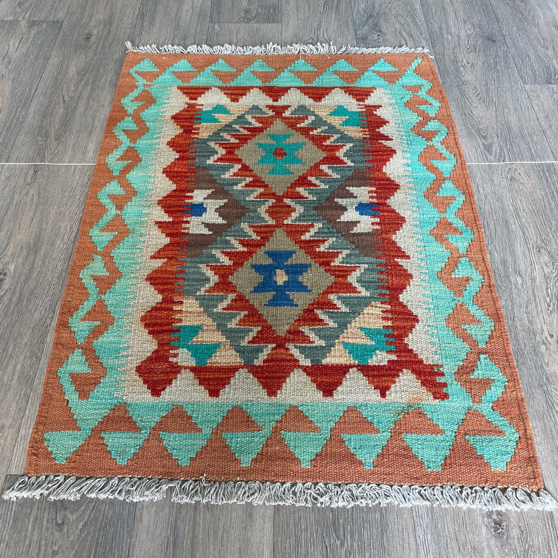 96 x 67 cm | Afghan Kilim Door Mat