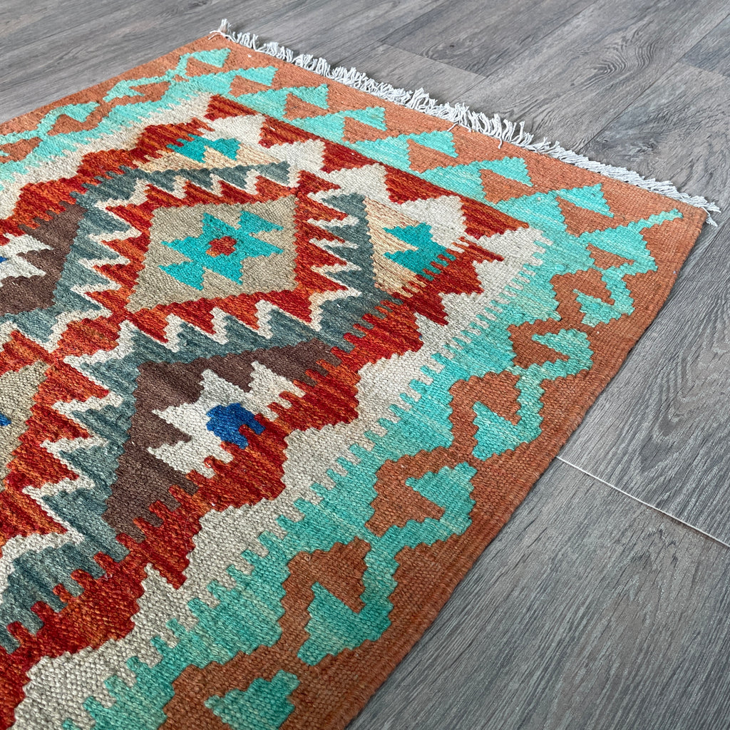 96 x 67 cm | Afghan Kilim Door Mat