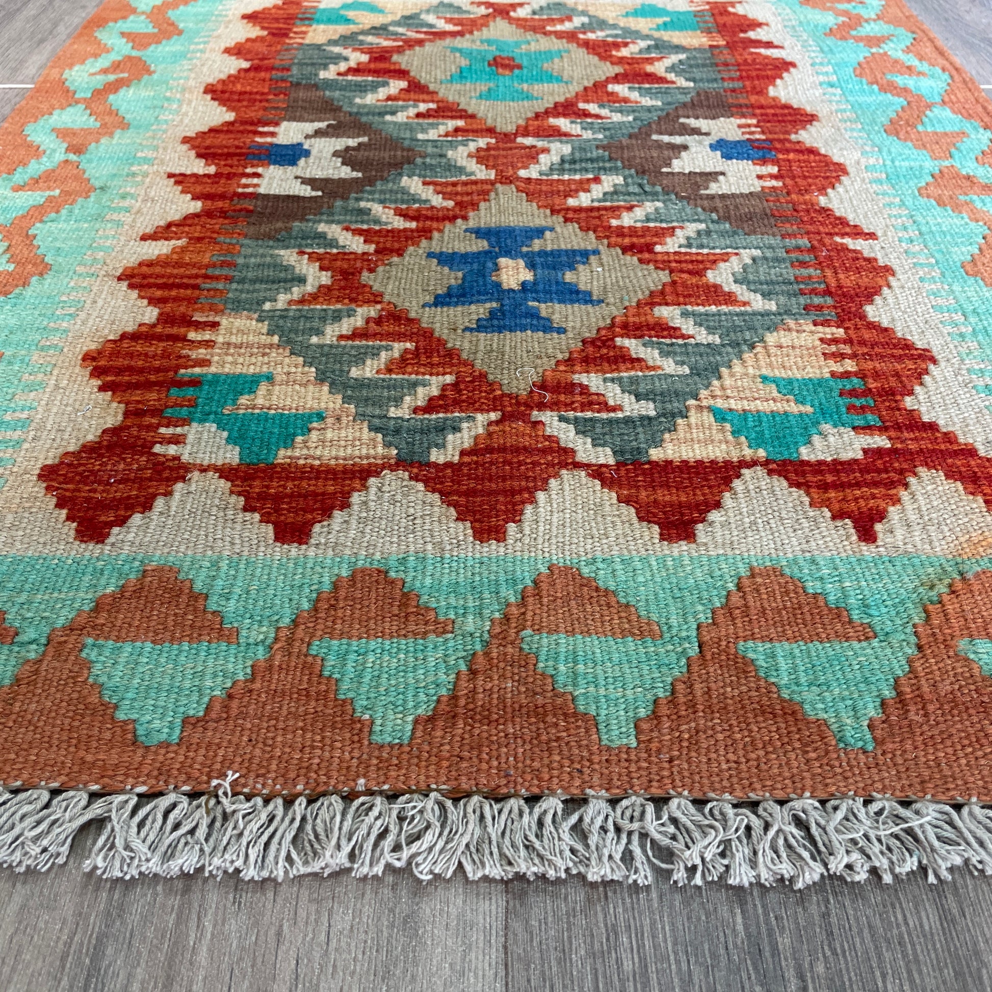 96 x 67 cm | Afghan Kilim Door Mat
