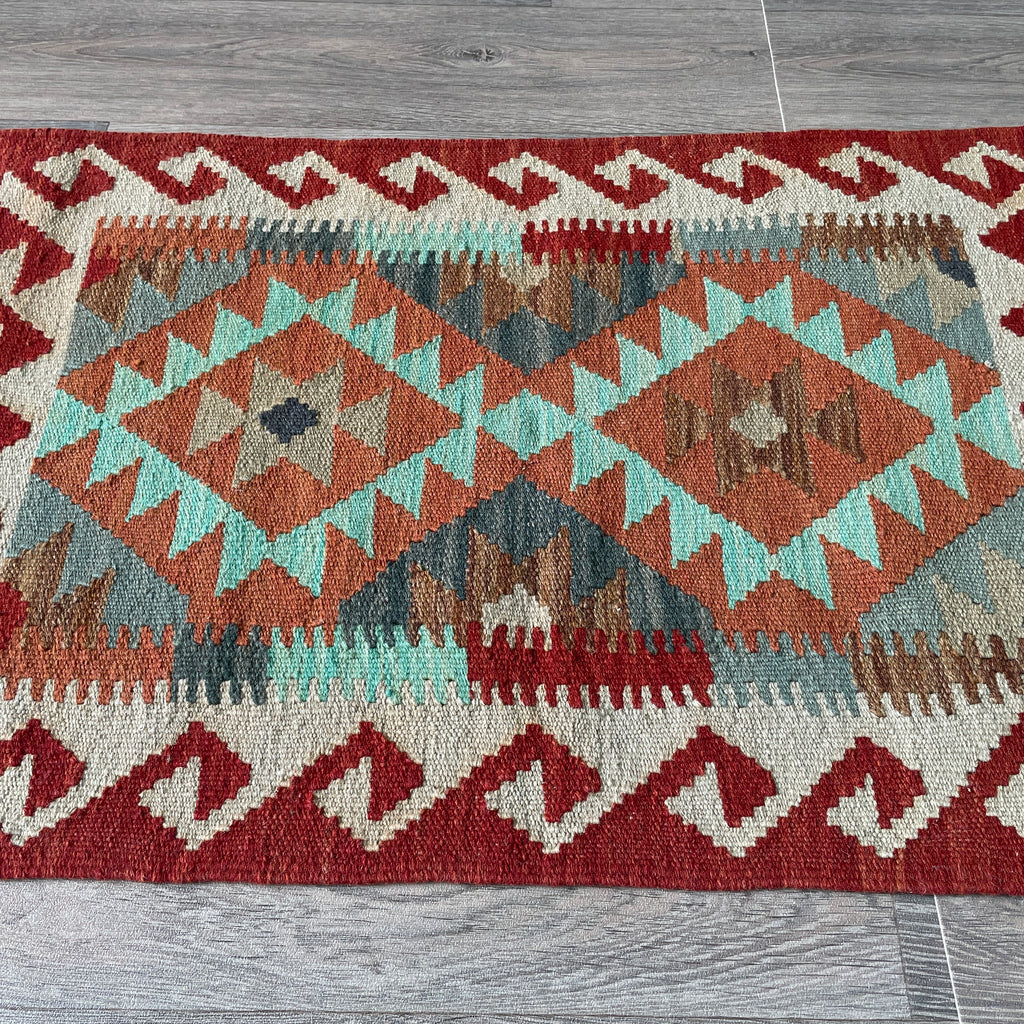 92 x 60 cm | Afghan Kilim Door Mat